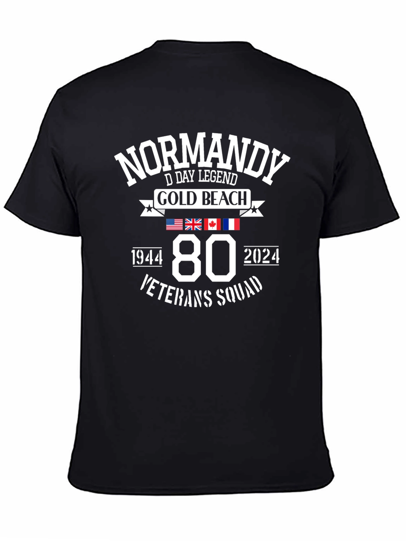 Normandy D-Day 80th Anniversary Veteran Squad T-Shirt