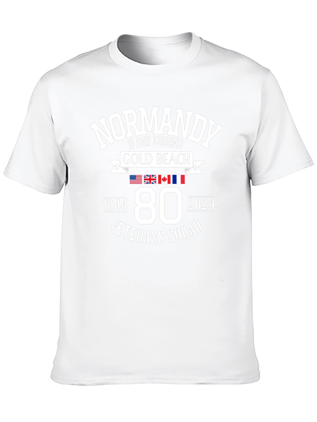 Normandy D-Day 80th Anniversary Veteran Squad T-Shirt