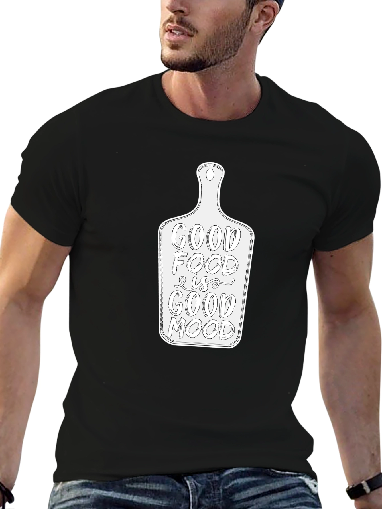 Good Food Good Mood Graphic T-Shirt