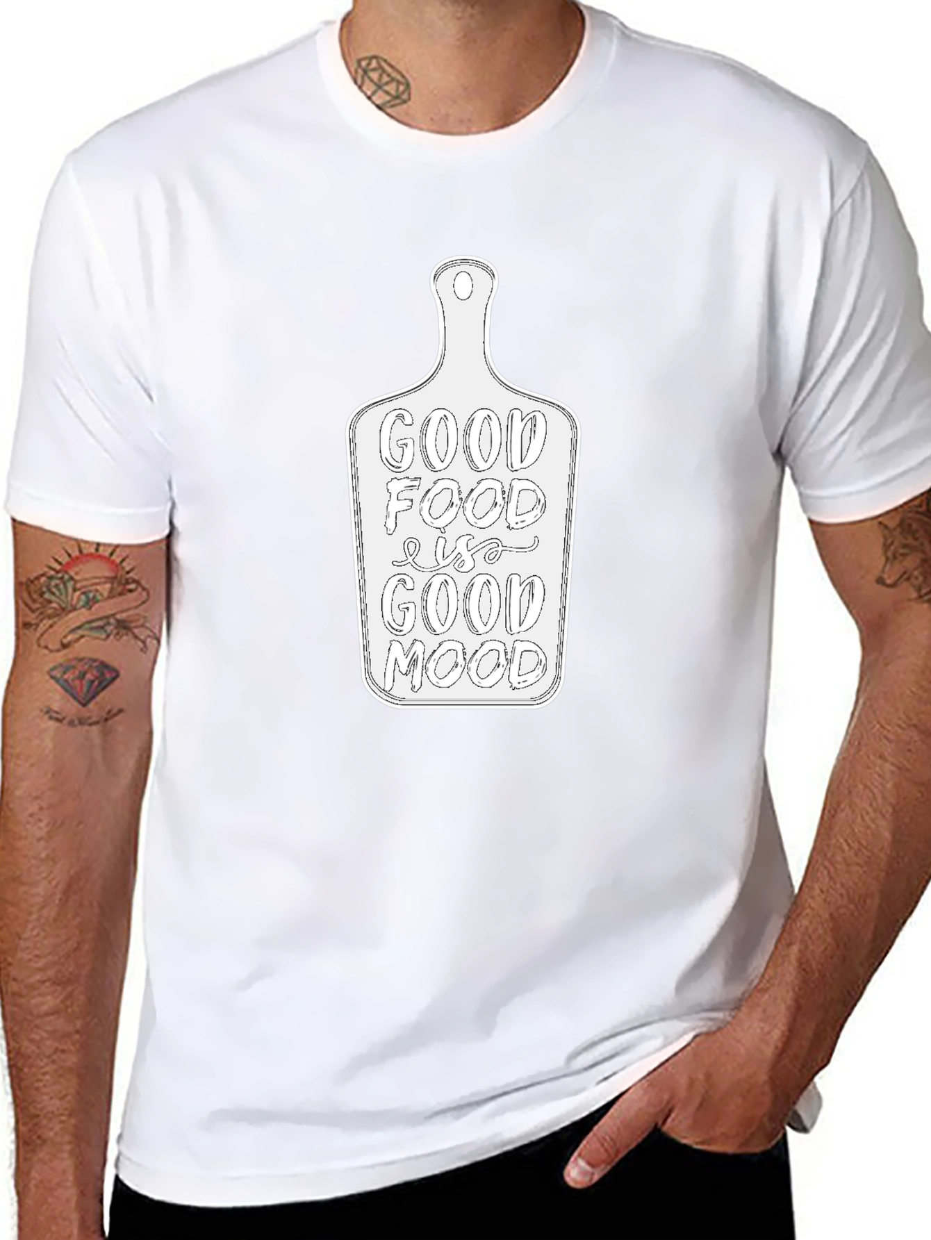 Good Food Good Mood Graphic T-Shirt