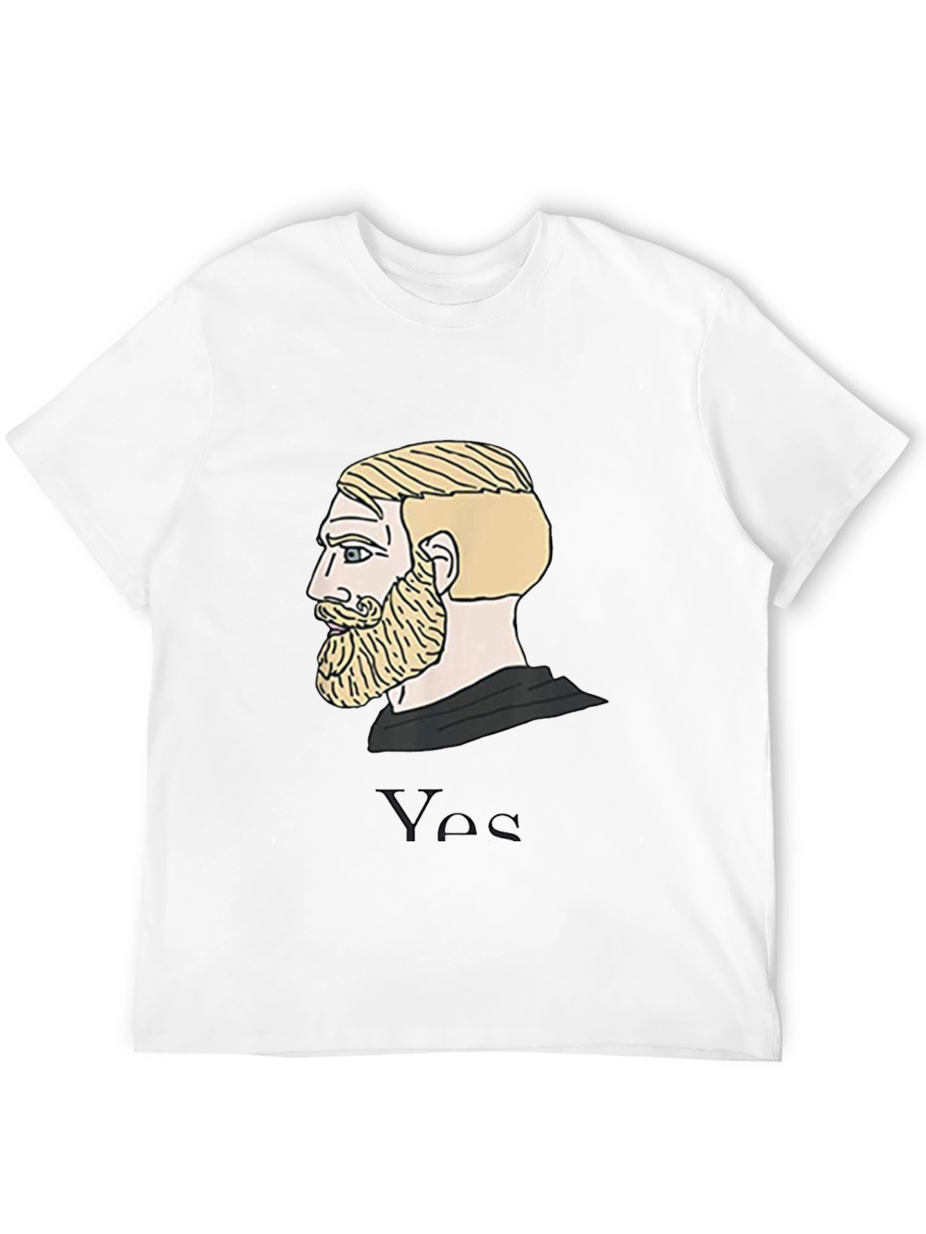 Chad Meme T-Shirt - Black Cotton Tee
