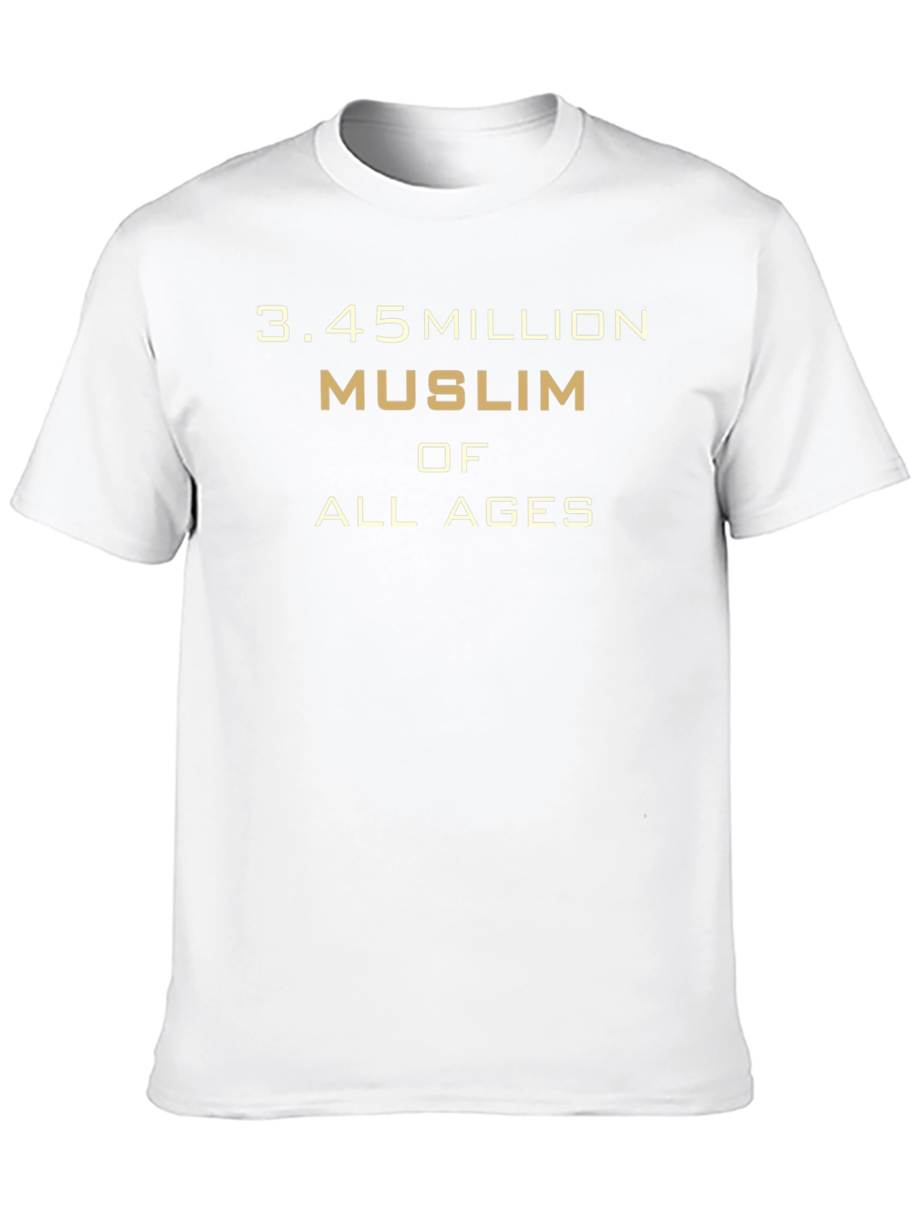 3.45 Million Muslim of All Ages Graphic T-Shirt