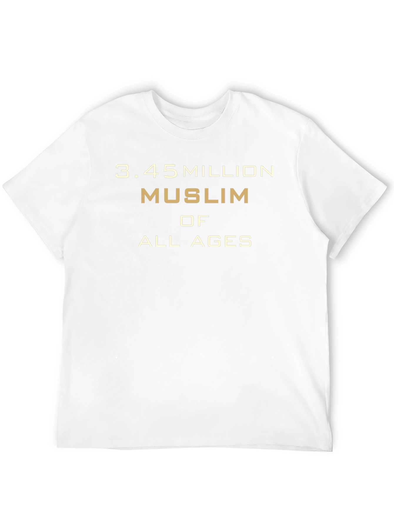 3.45 Million Muslim of All Ages Graphic T-Shirt