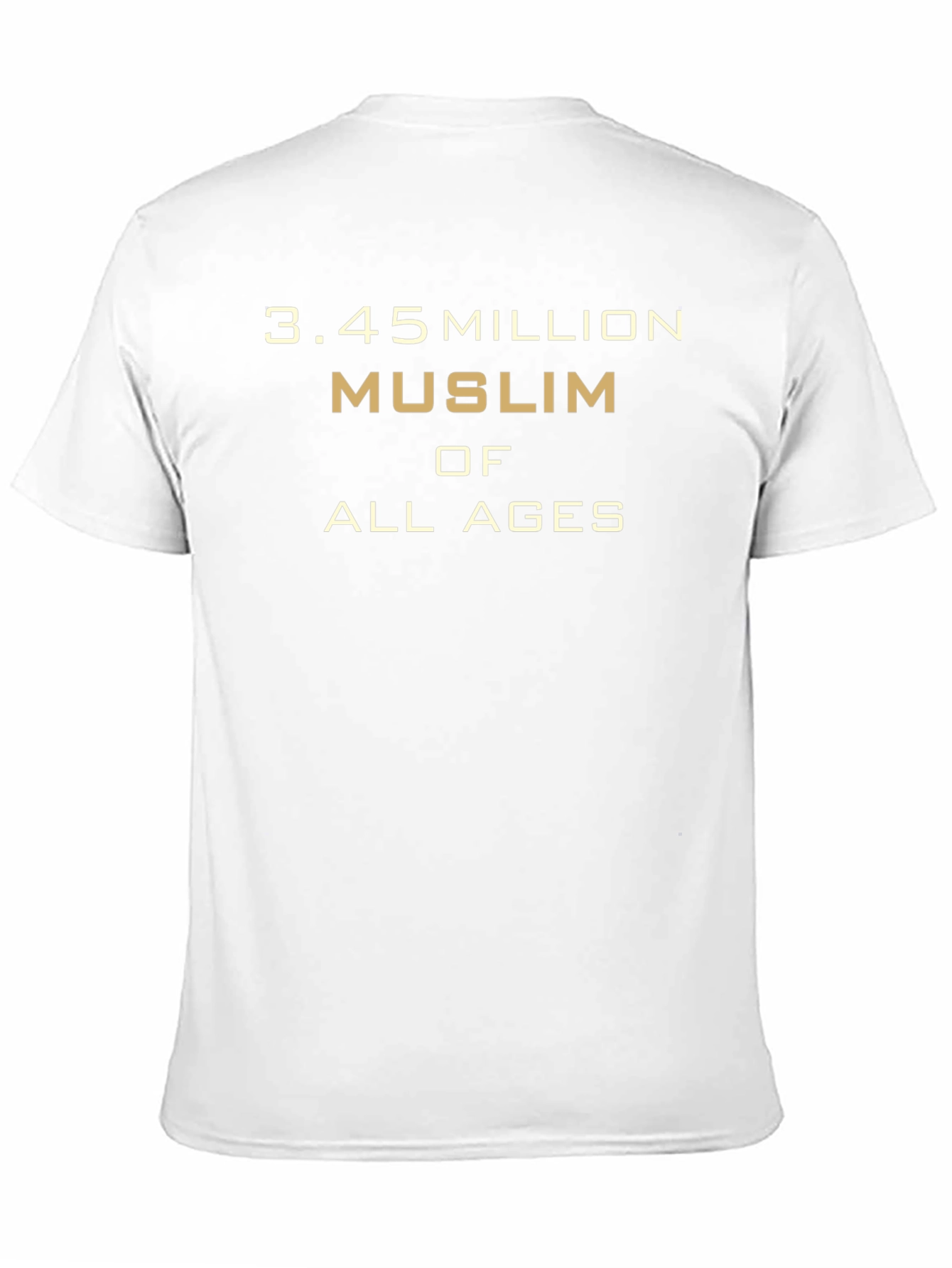 3.45 Million Muslim of All Ages Graphic T-Shirt