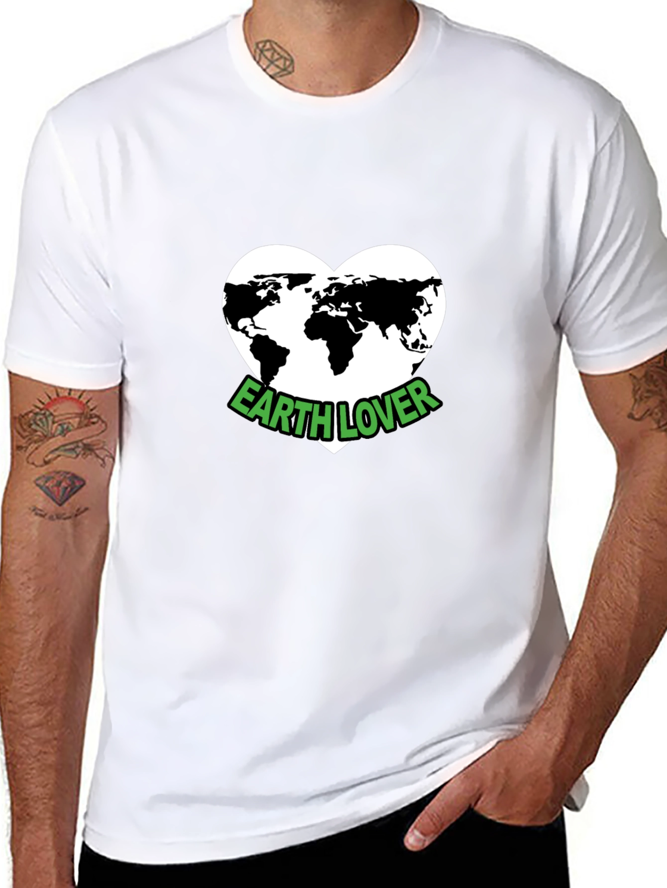 Earth Lover T-Shirt - Black Graphic Tee
