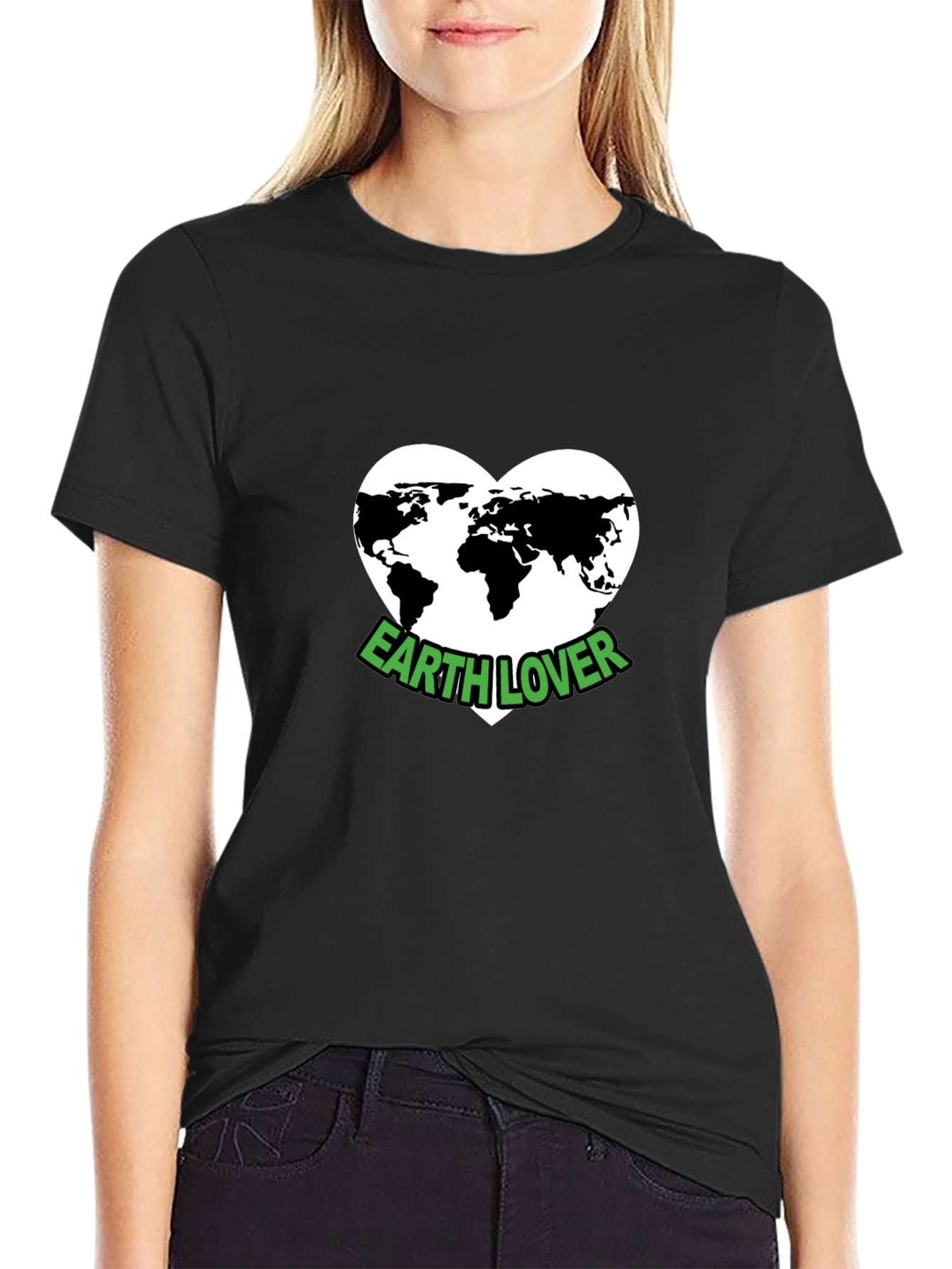 Earth Lover T-Shirt - Black Graphic Tee