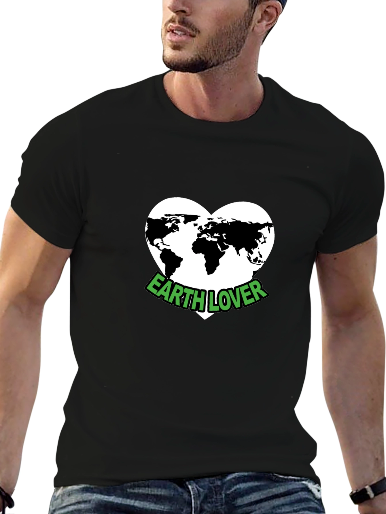 Earth Lover T-Shirt - Black Graphic Tee