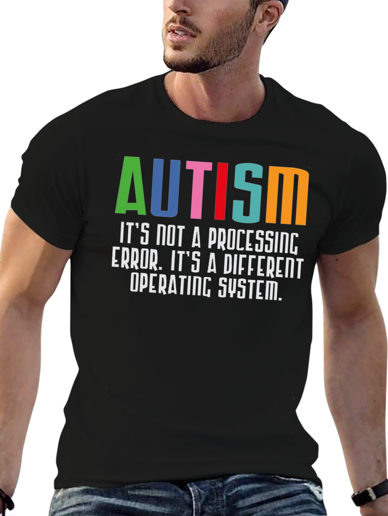 Autism Awareness T-Shirt - Its a Different Operating System