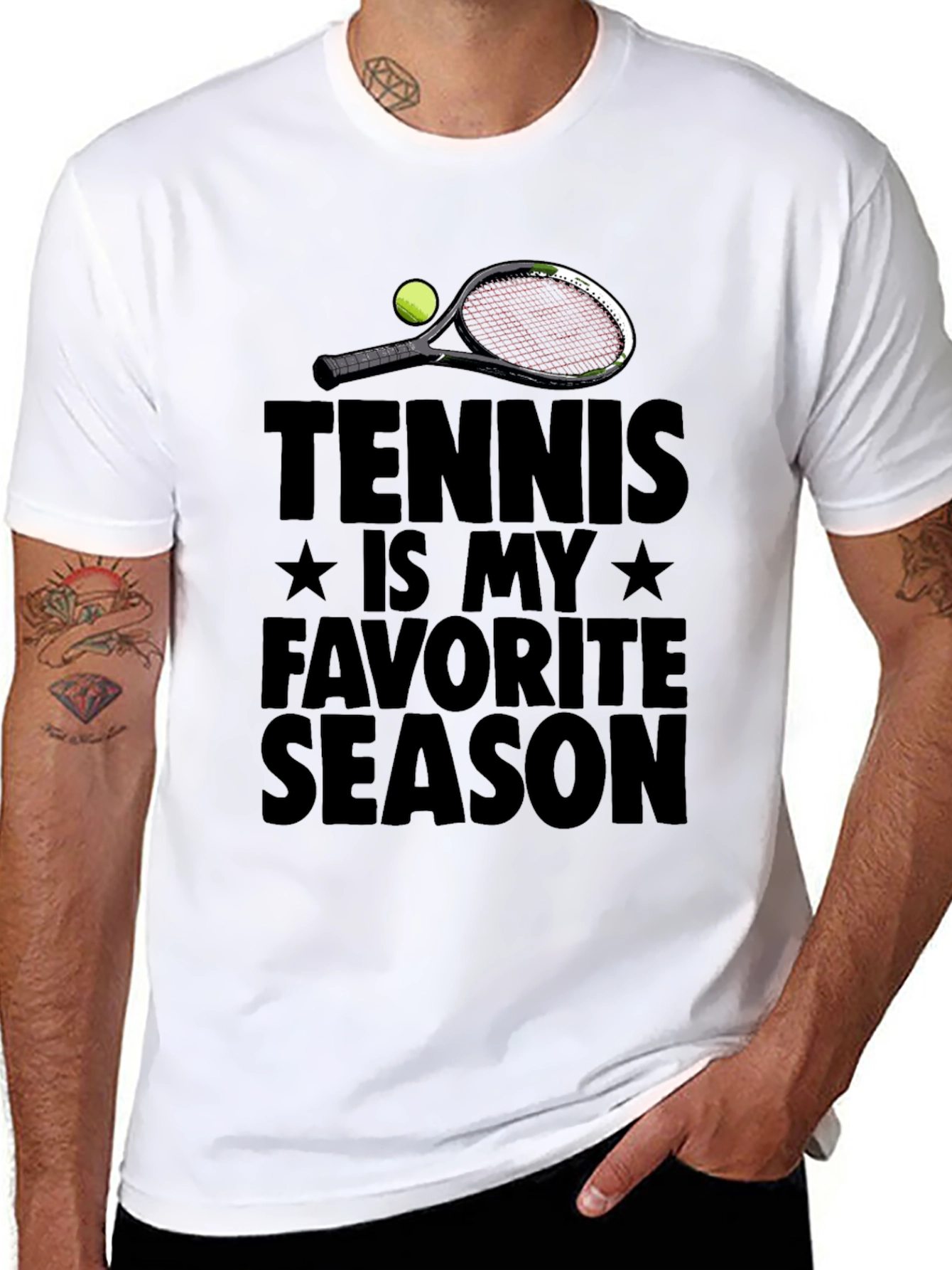Tennis Is My Favorite Season Graphic T-Shirt