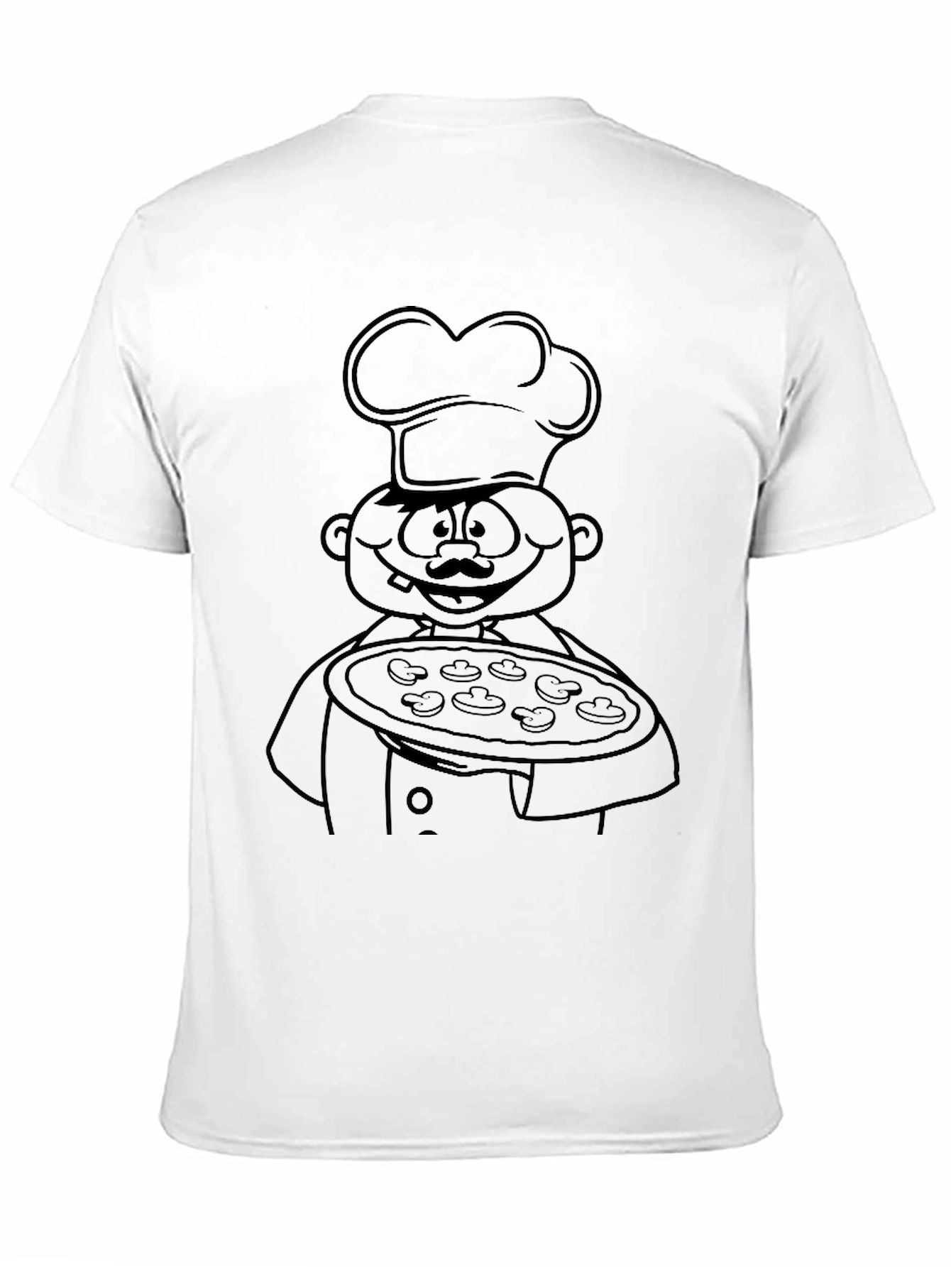 Chef Pizza T-Shirt - Funny Cartoon Cook Tee