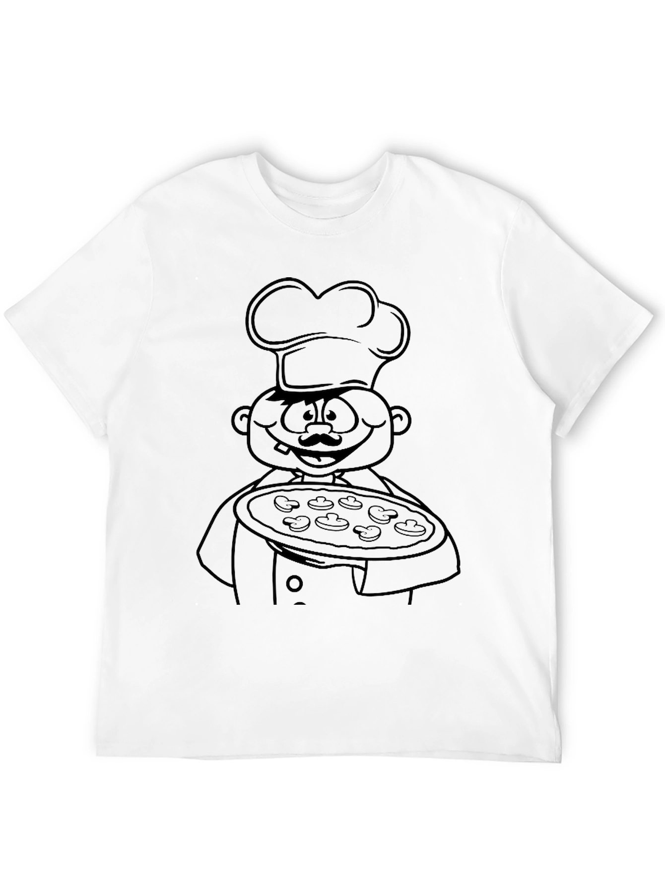 Chef Pizza T-Shirt - Funny Cartoon Cook Tee