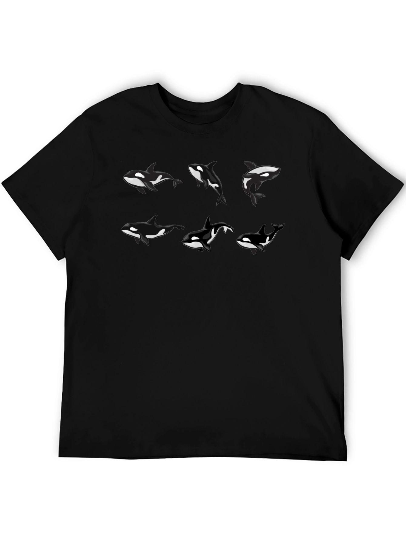 Orca Whale T-Shirt - Black Graphic Tee