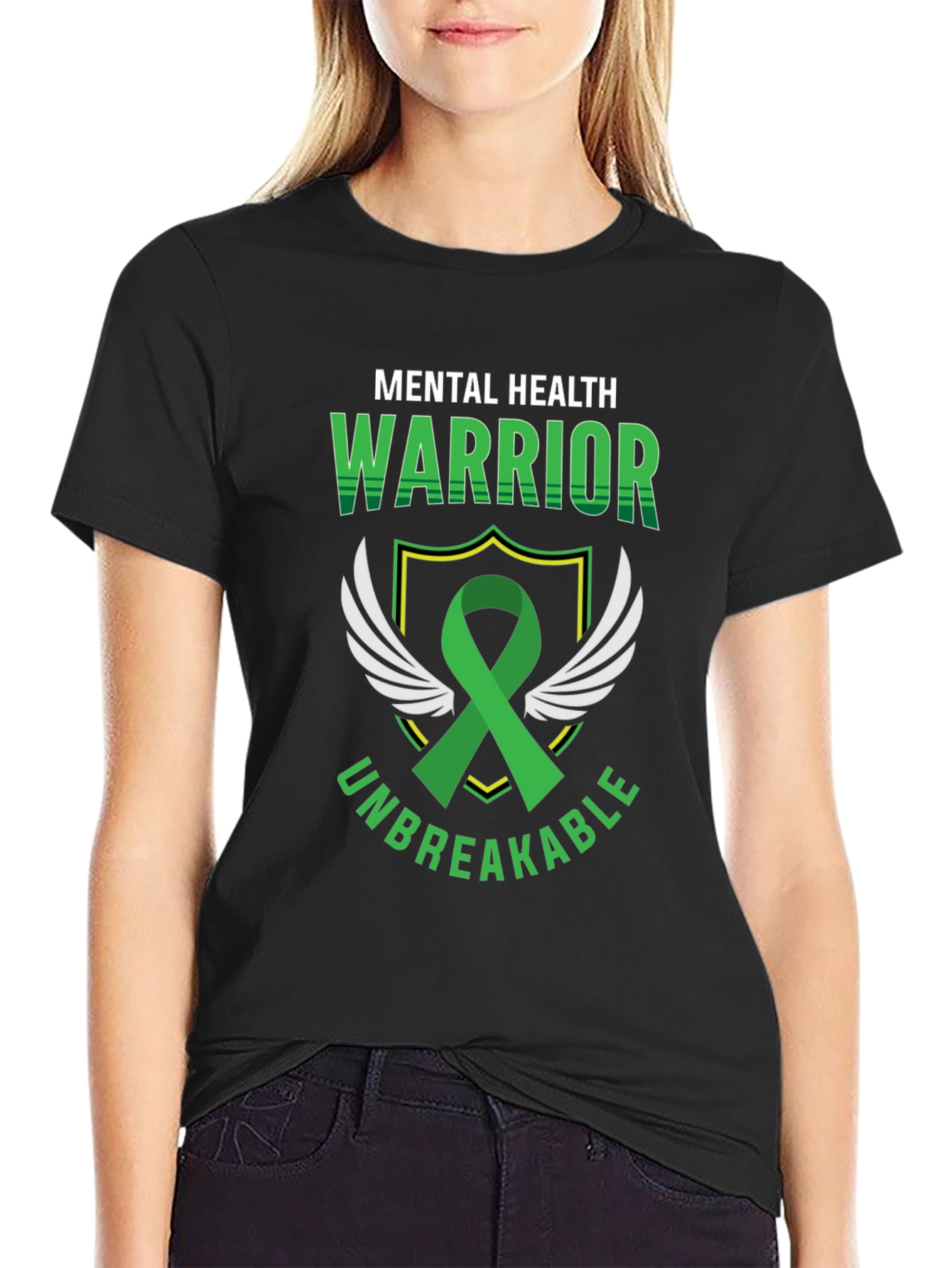 Mental Health Warrior T-Shirt - Unbreakable Support