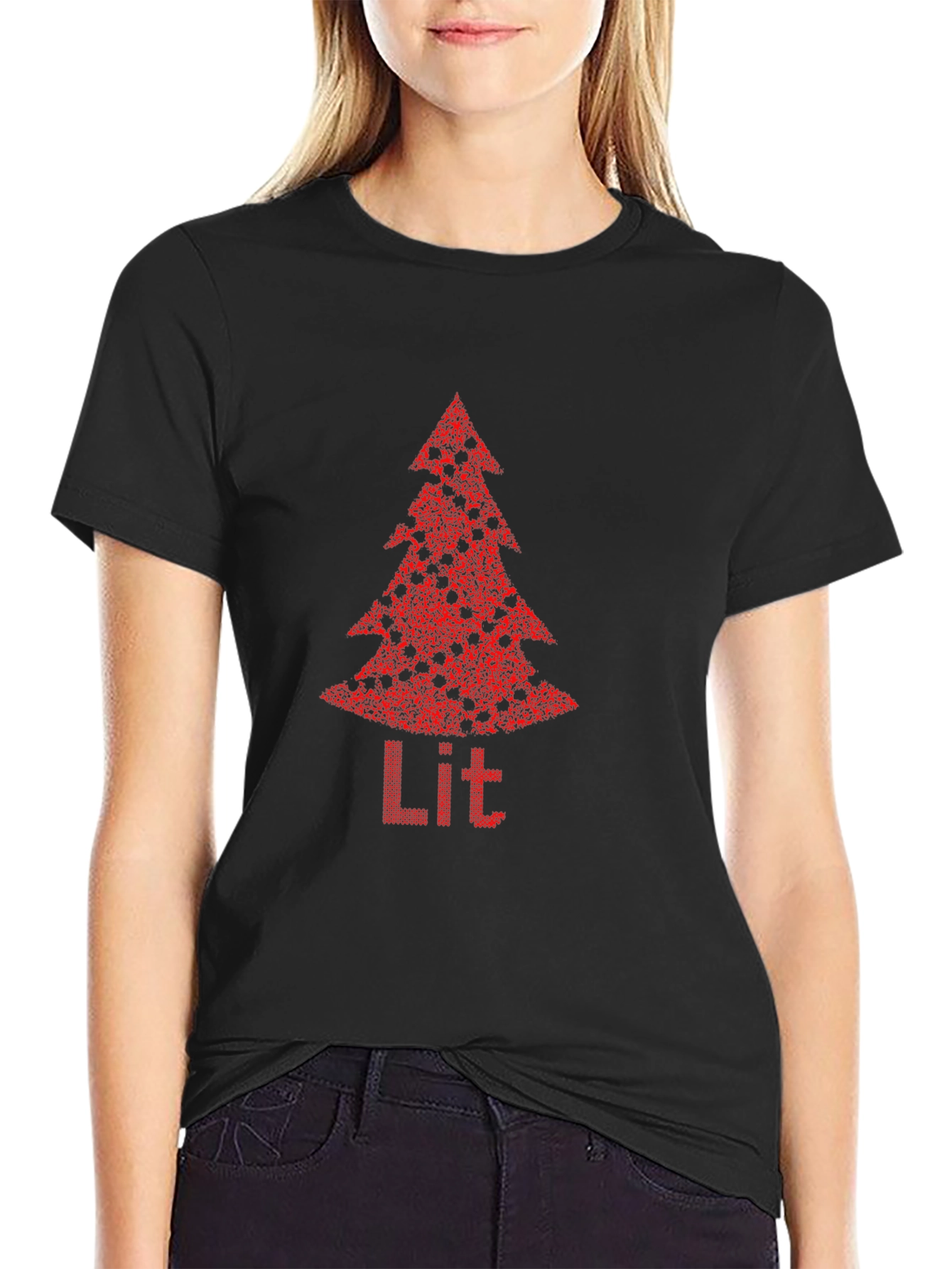 Lit Christmas Tree Graphic Tee