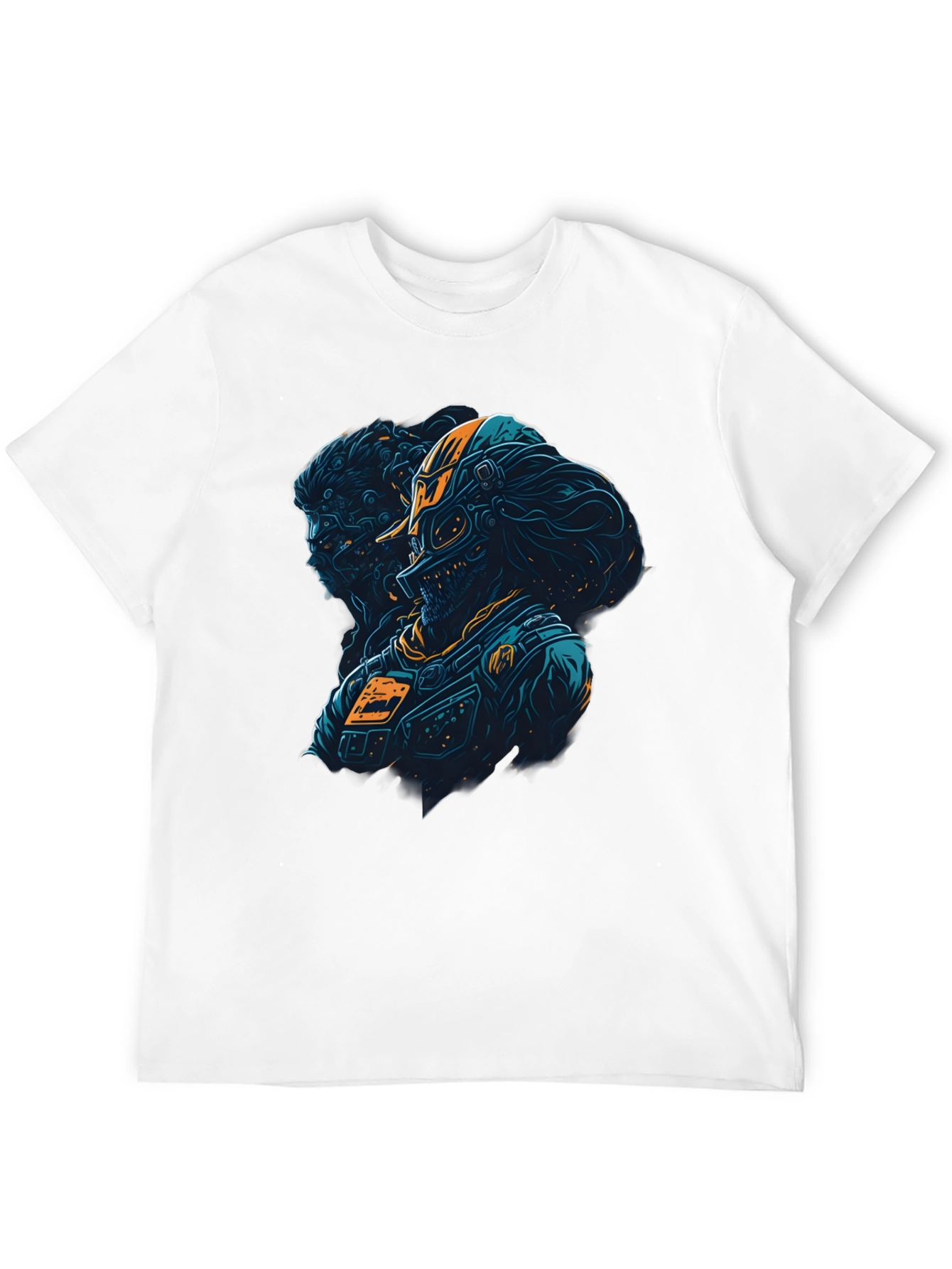 Cyberpunk Warrior T-Shirt - Edgy Graphic Tee