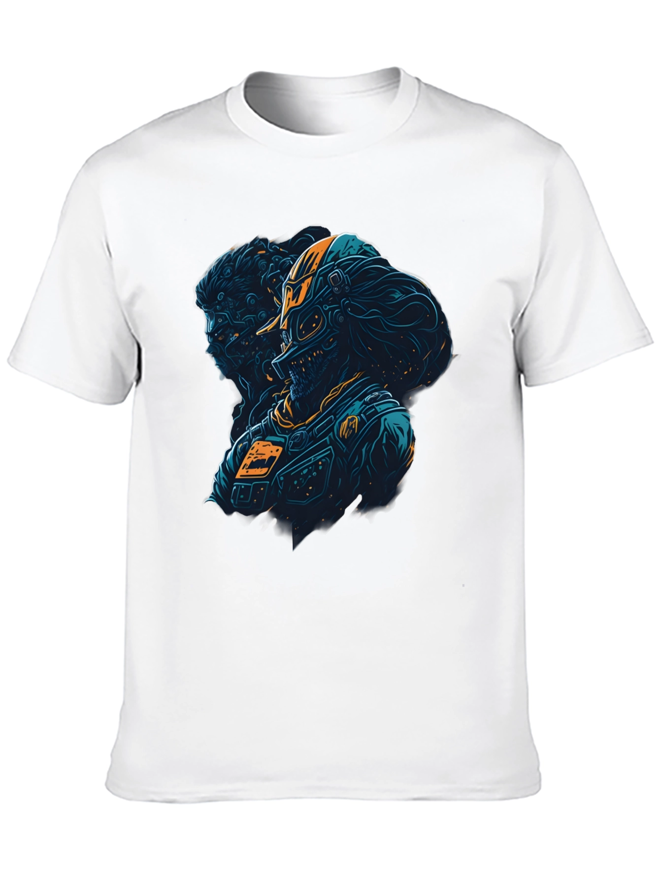 Cyberpunk Warrior T-Shirt - Edgy Graphic Tee