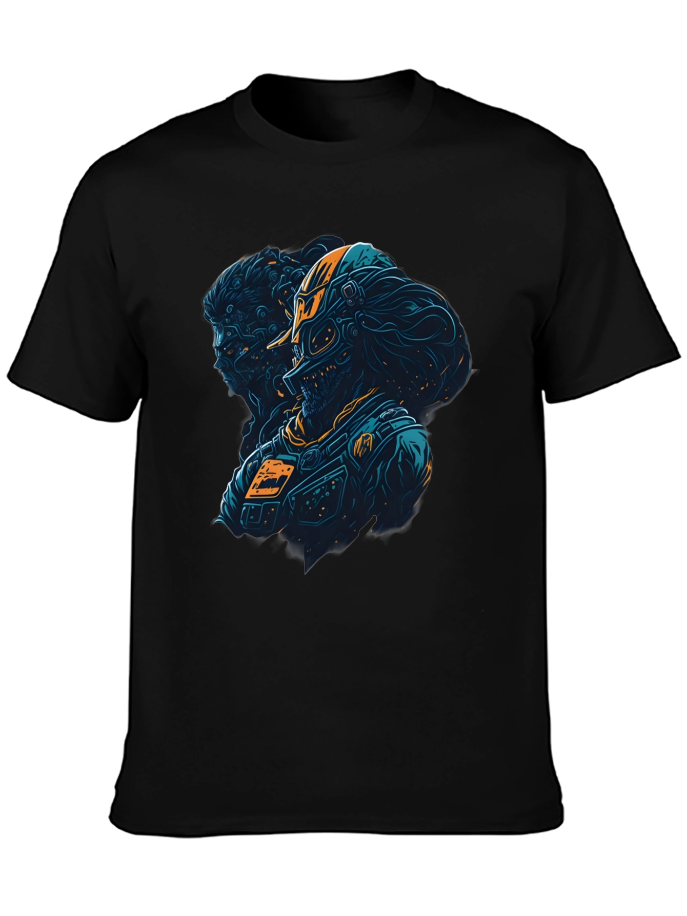 Cyberpunk Warrior T-Shirt - Edgy Graphic Tee