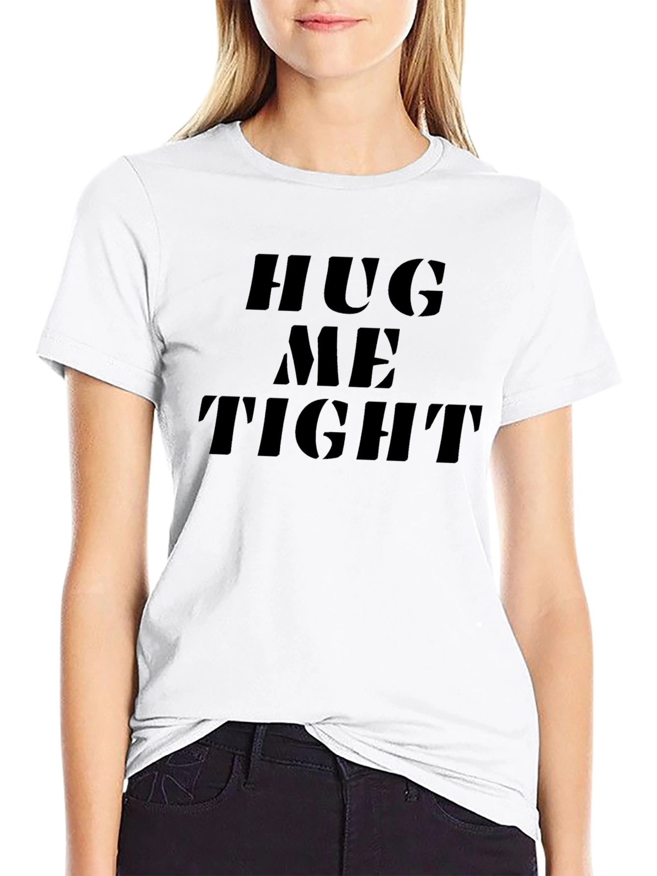 Hug Me Tight Black T-Shirt