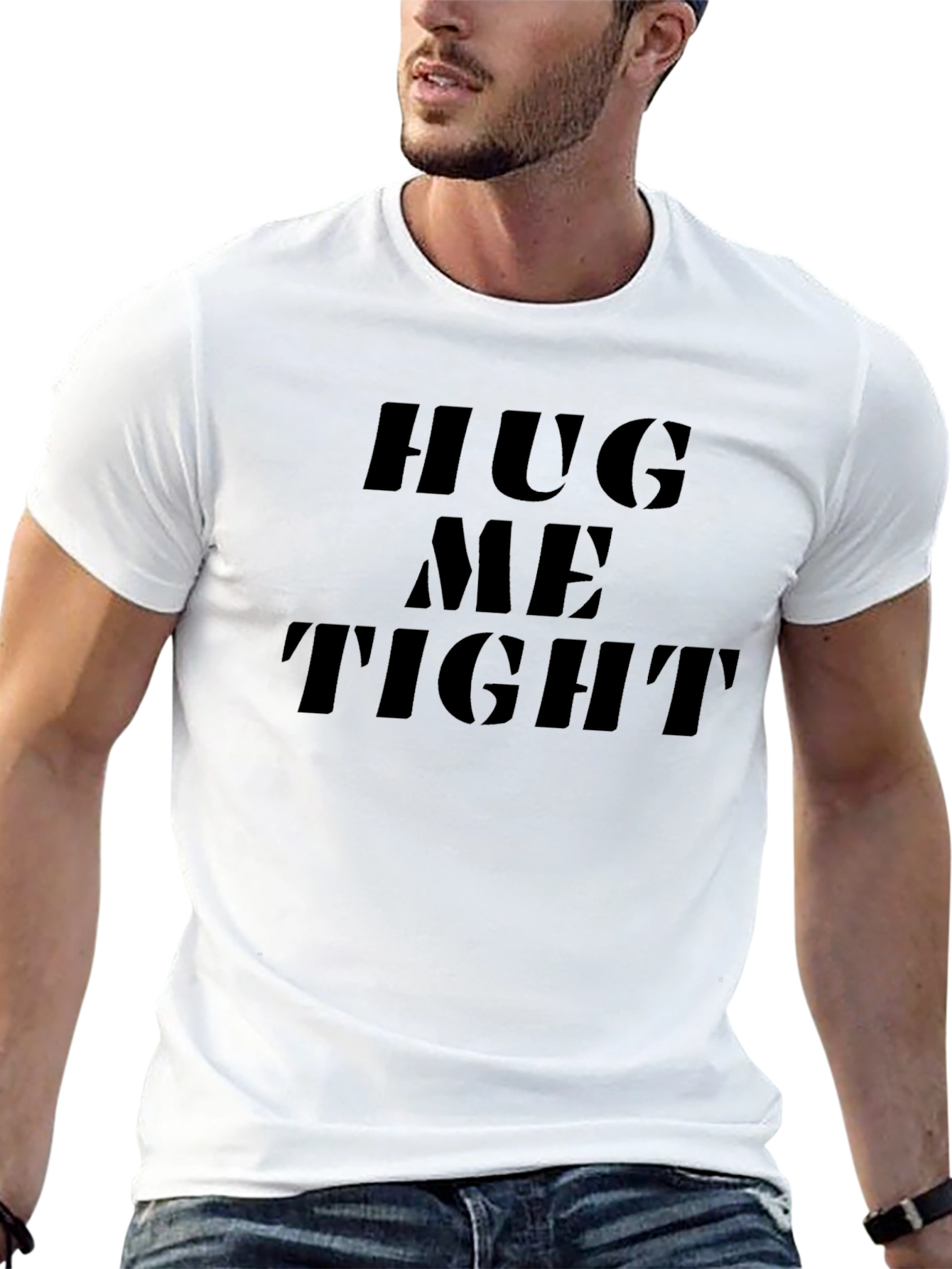 Hug Me Tight Black T-Shirt