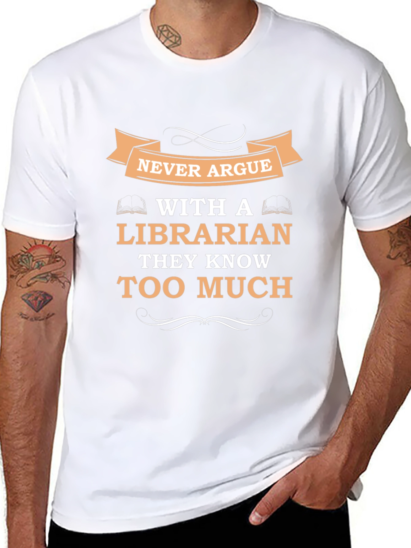 Never Argue With a Librarian T-Shirt