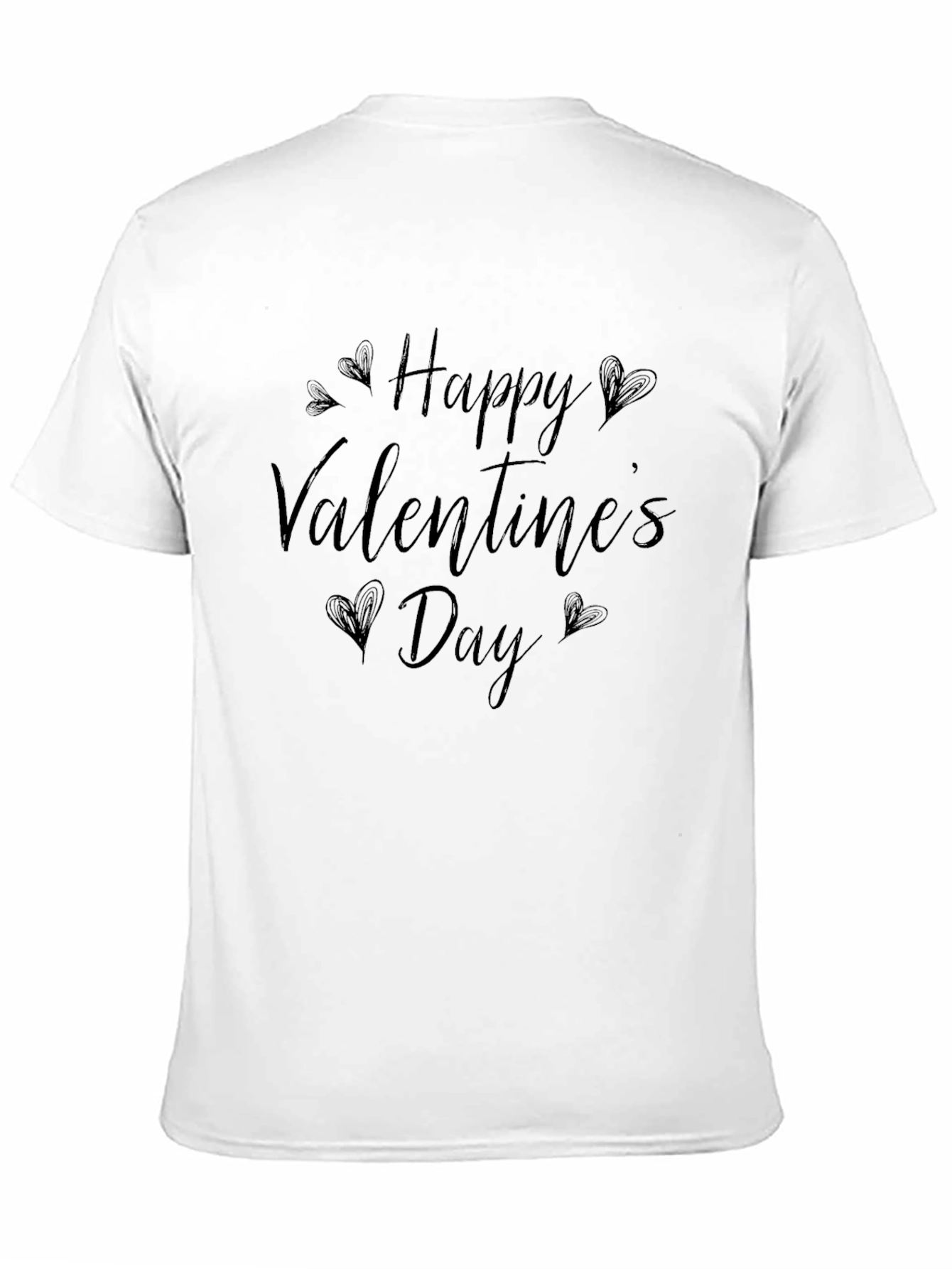 Happy Valentines Day Black T-Shirt