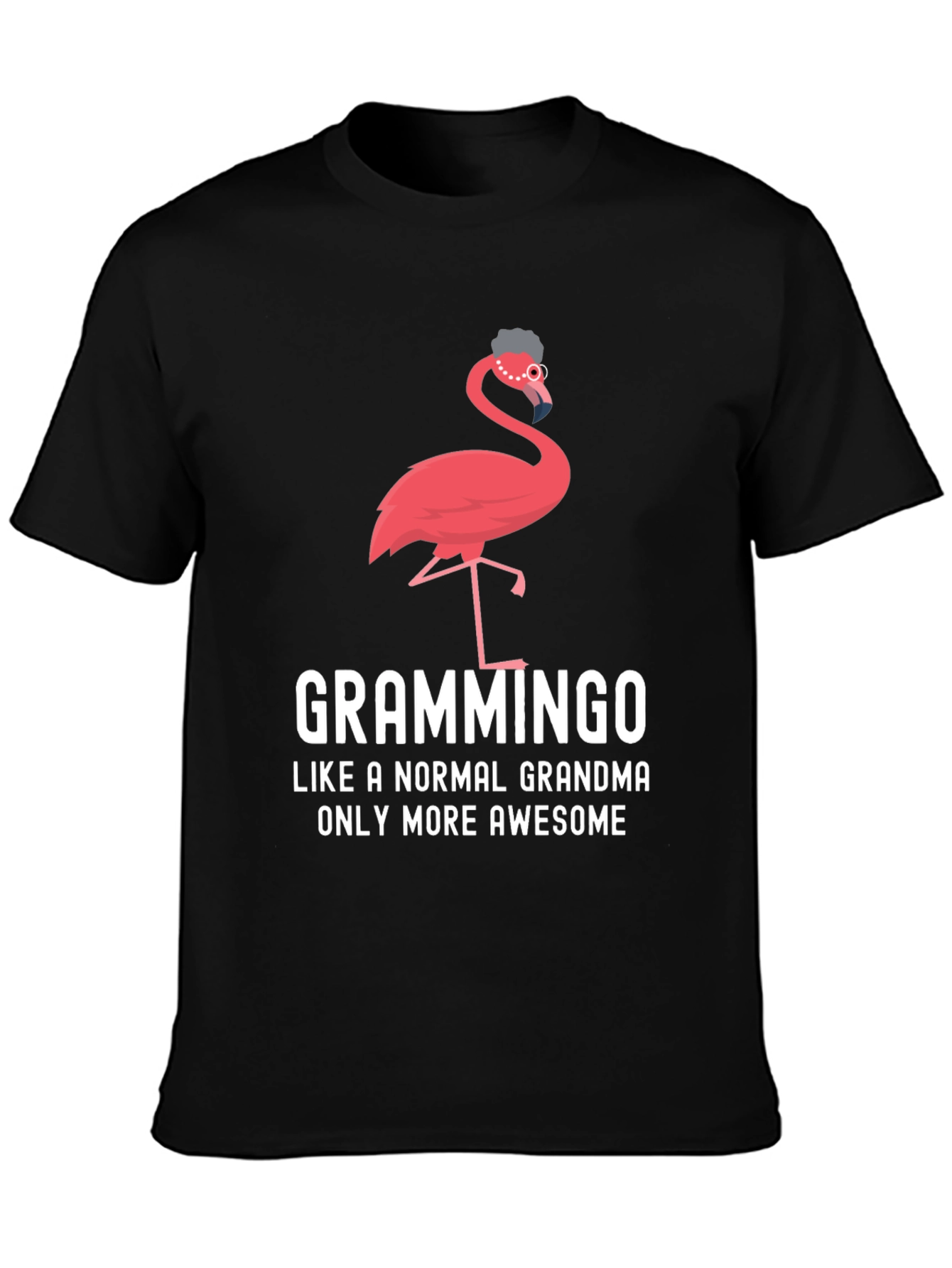 Grammingo Grandma T-Shirt - Awesome Flamingo Lover Tee