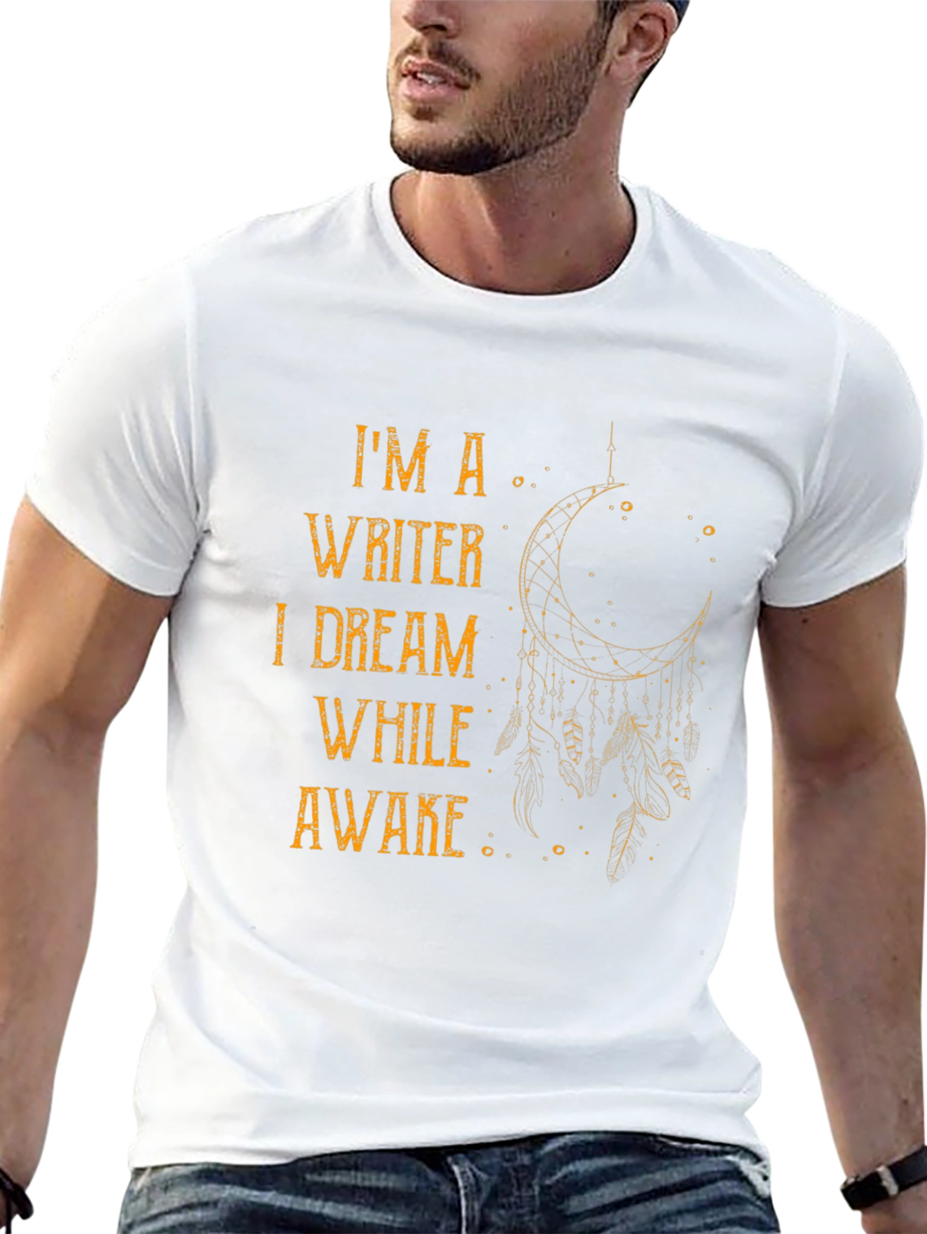 Writer Dreamer Graphic Tee - Black Casual T-Shirt