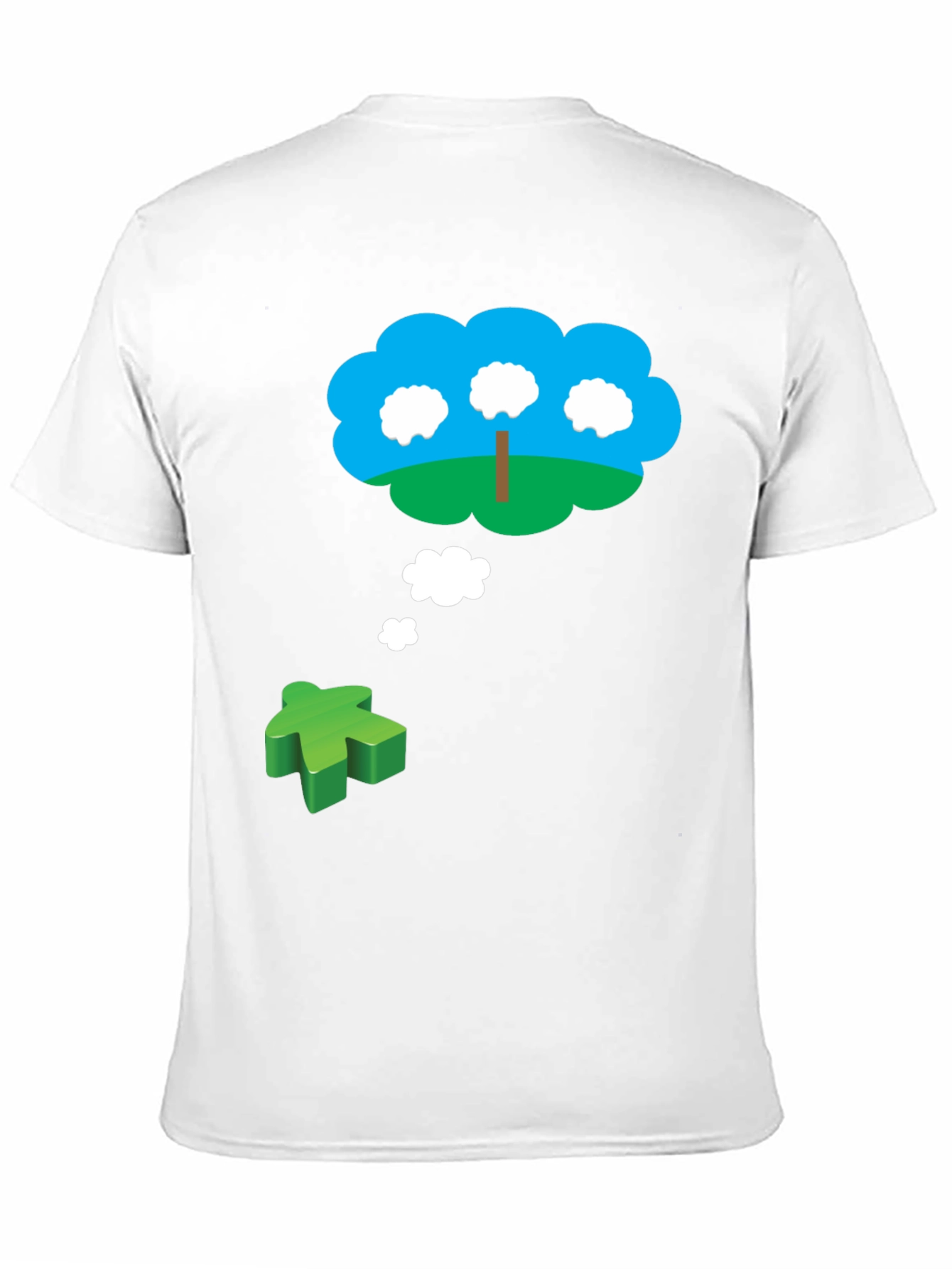 Board Game Dream T-Shirt - Green Meeple Design