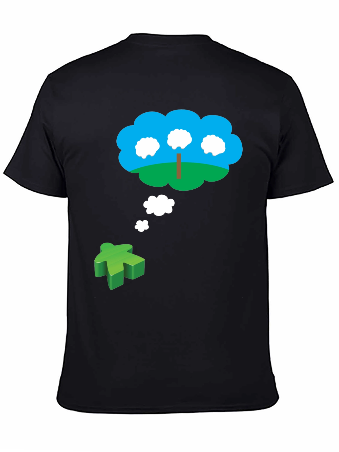 Board Game Dream T-Shirt - Green Meeple Design