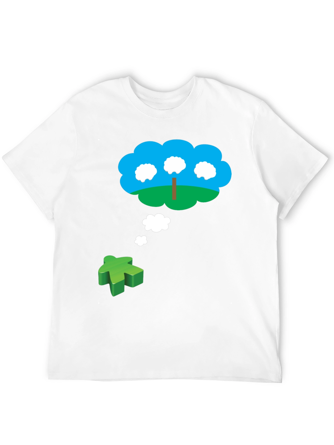 Board Game Dream T-Shirt - Green Meeple Design