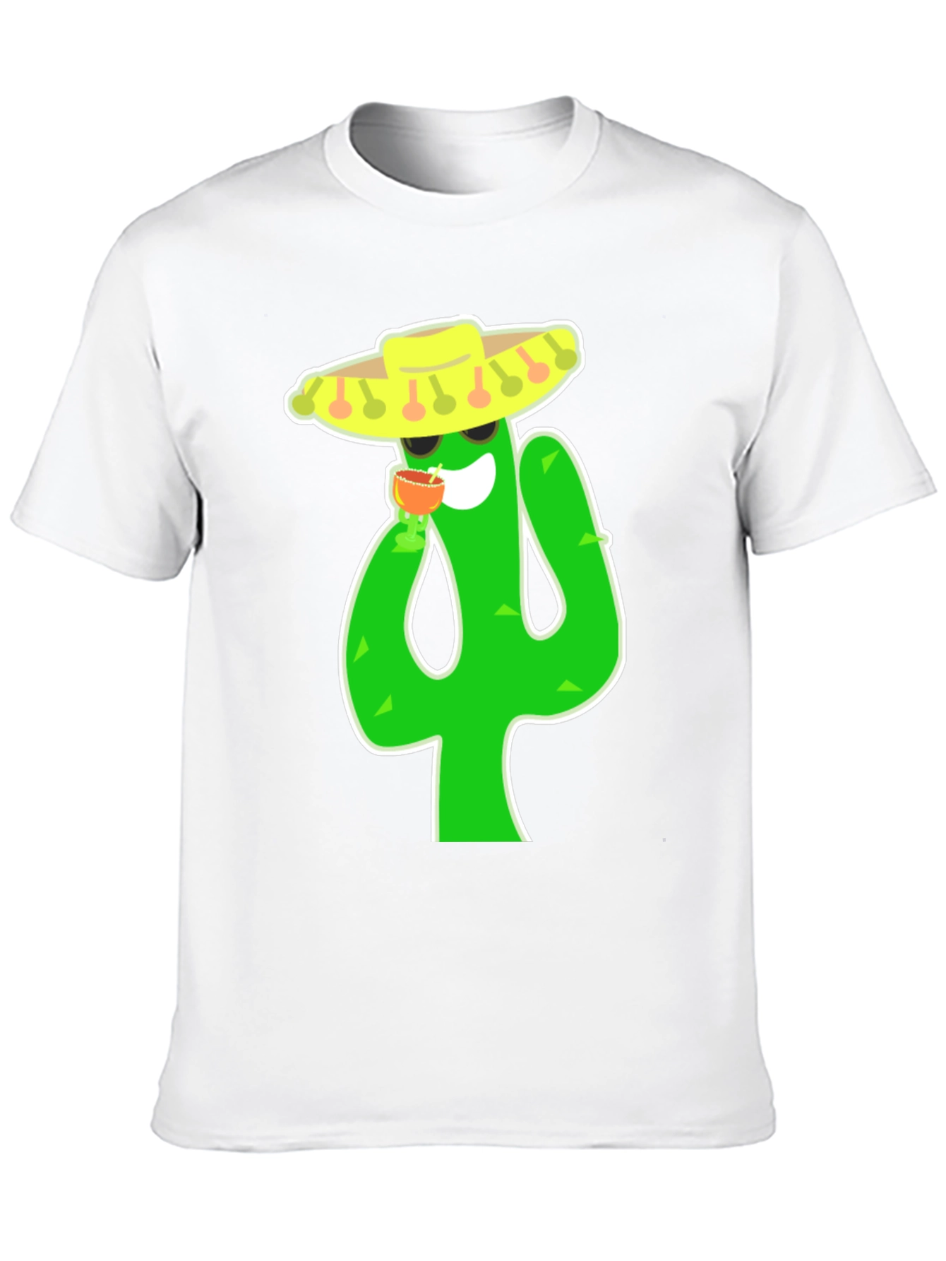 Cactus Fiesta T-Shirt - Black Cotton Tee