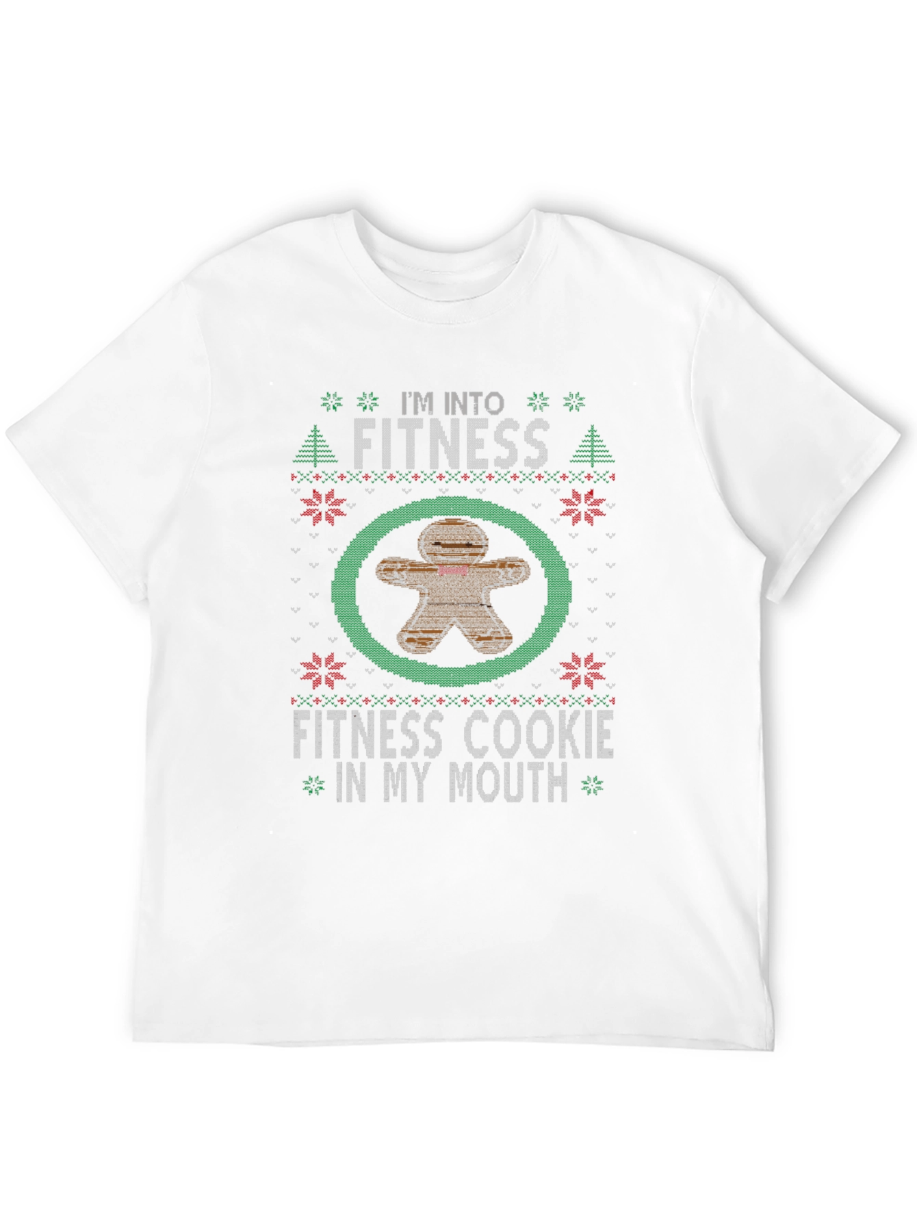 Funny Fitness Cookie Christmas T-Shirt