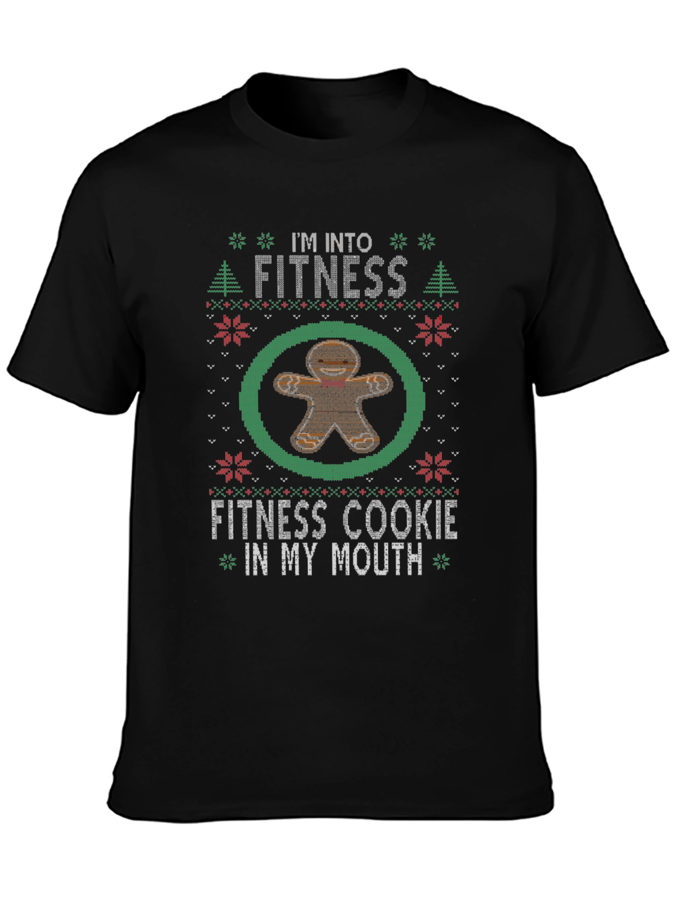 Funny Fitness Cookie Christmas T-Shirt