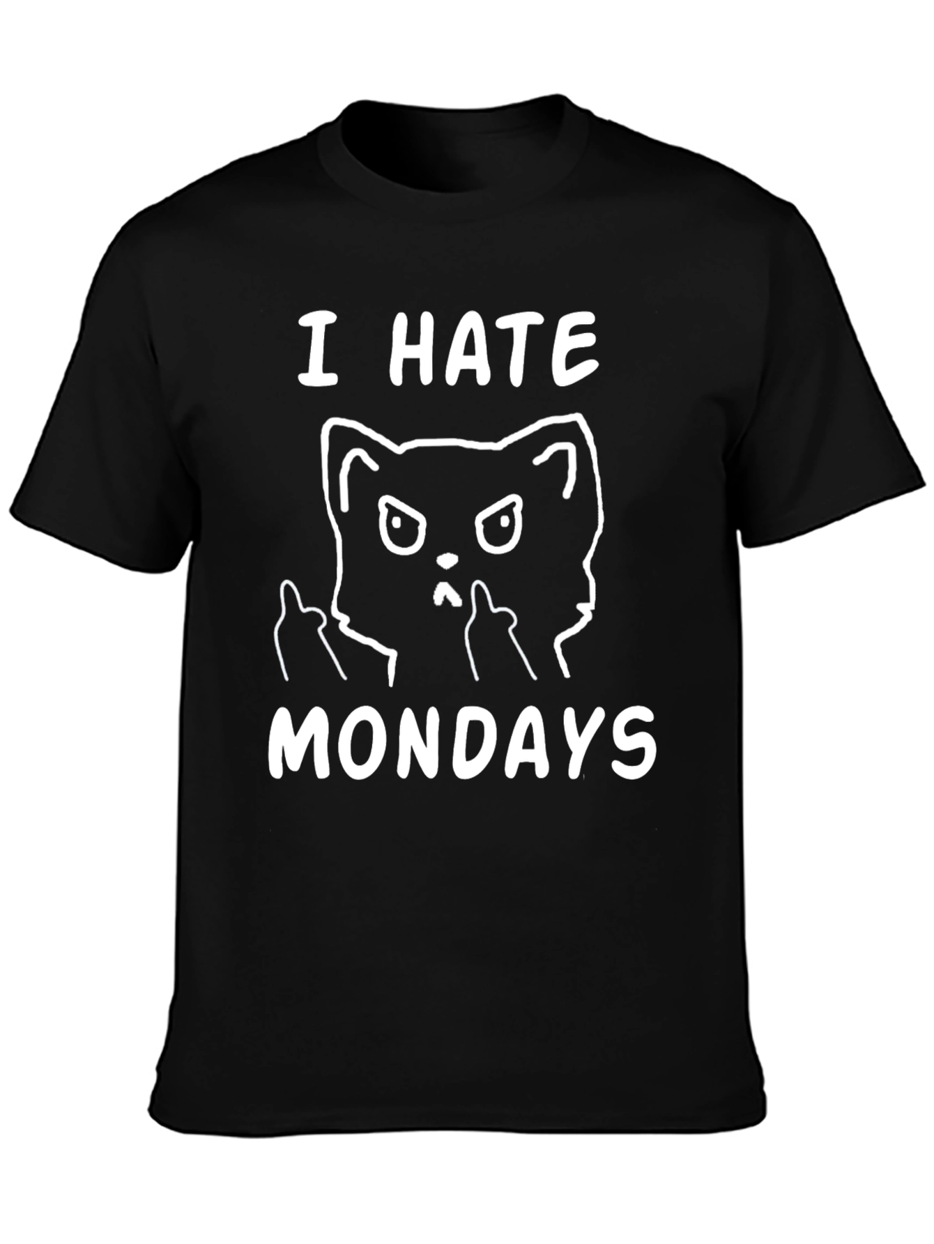 I Hate Mondays Cat Graphic Tee - Unisex