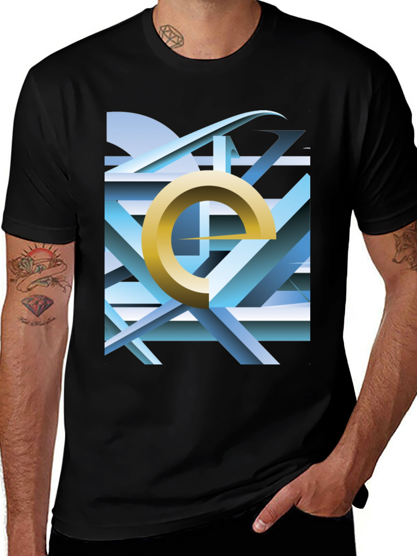 Abstract Geometric Graphic Tee