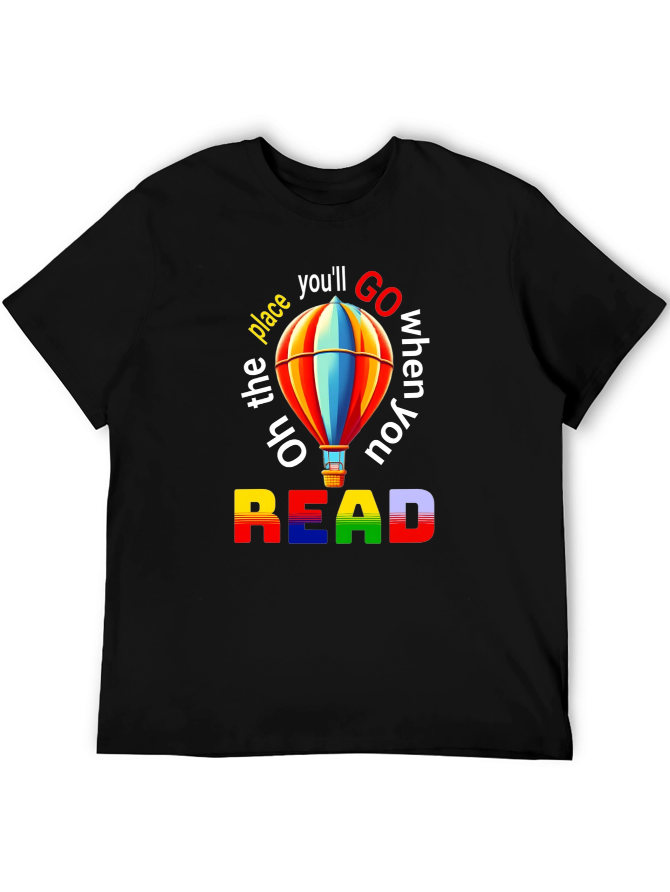 Read Hot Air Balloon Graphic T-Shirt