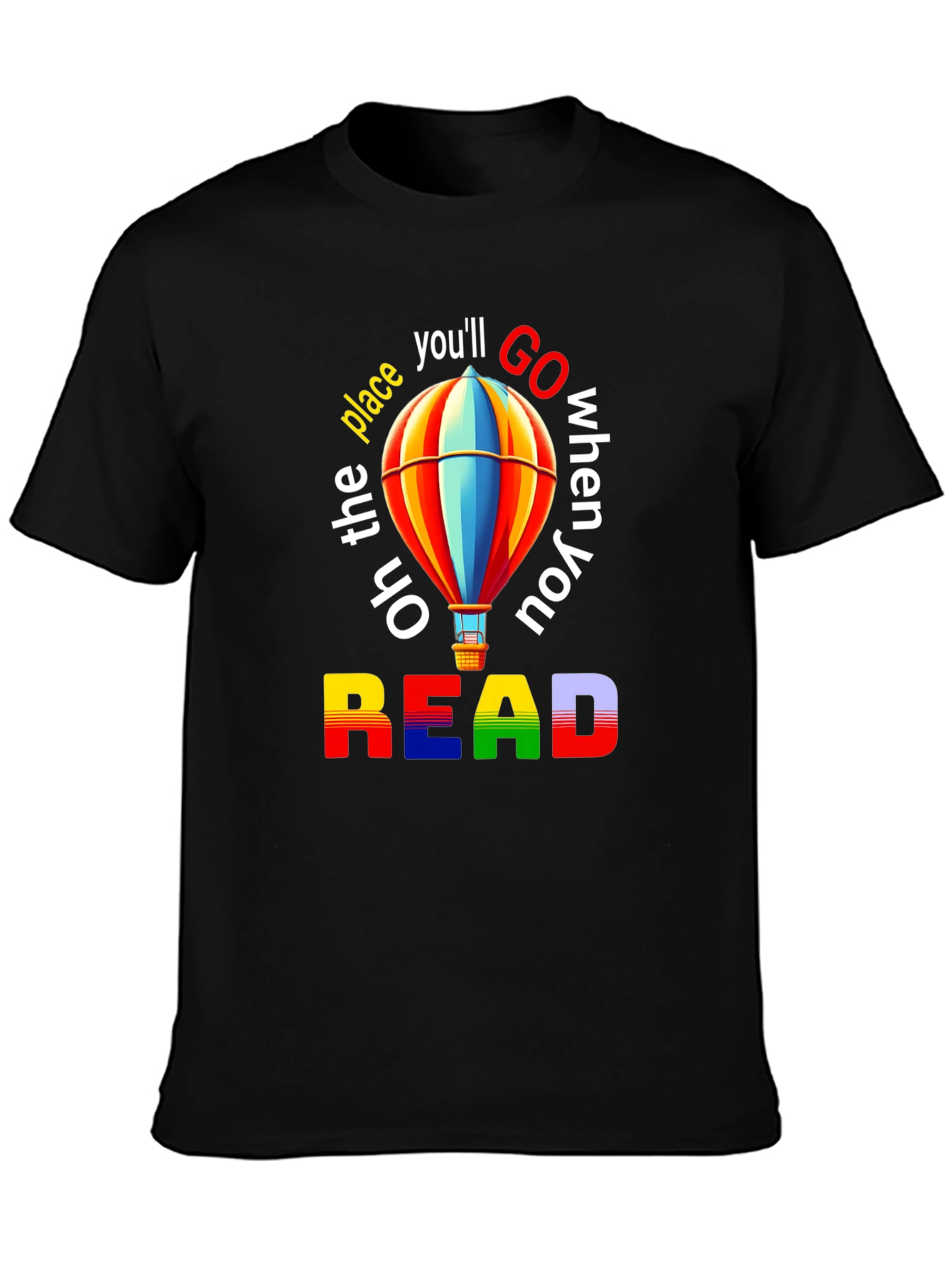 Read Hot Air Balloon Graphic T-Shirt