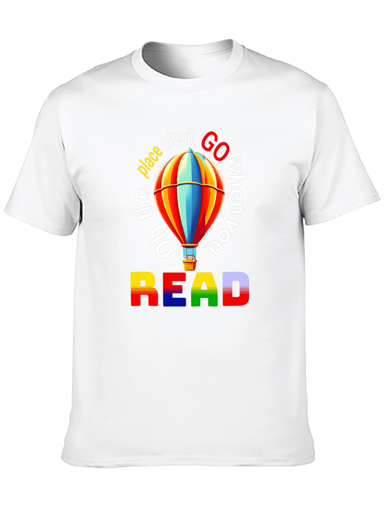 Read Hot Air Balloon Graphic T-Shirt