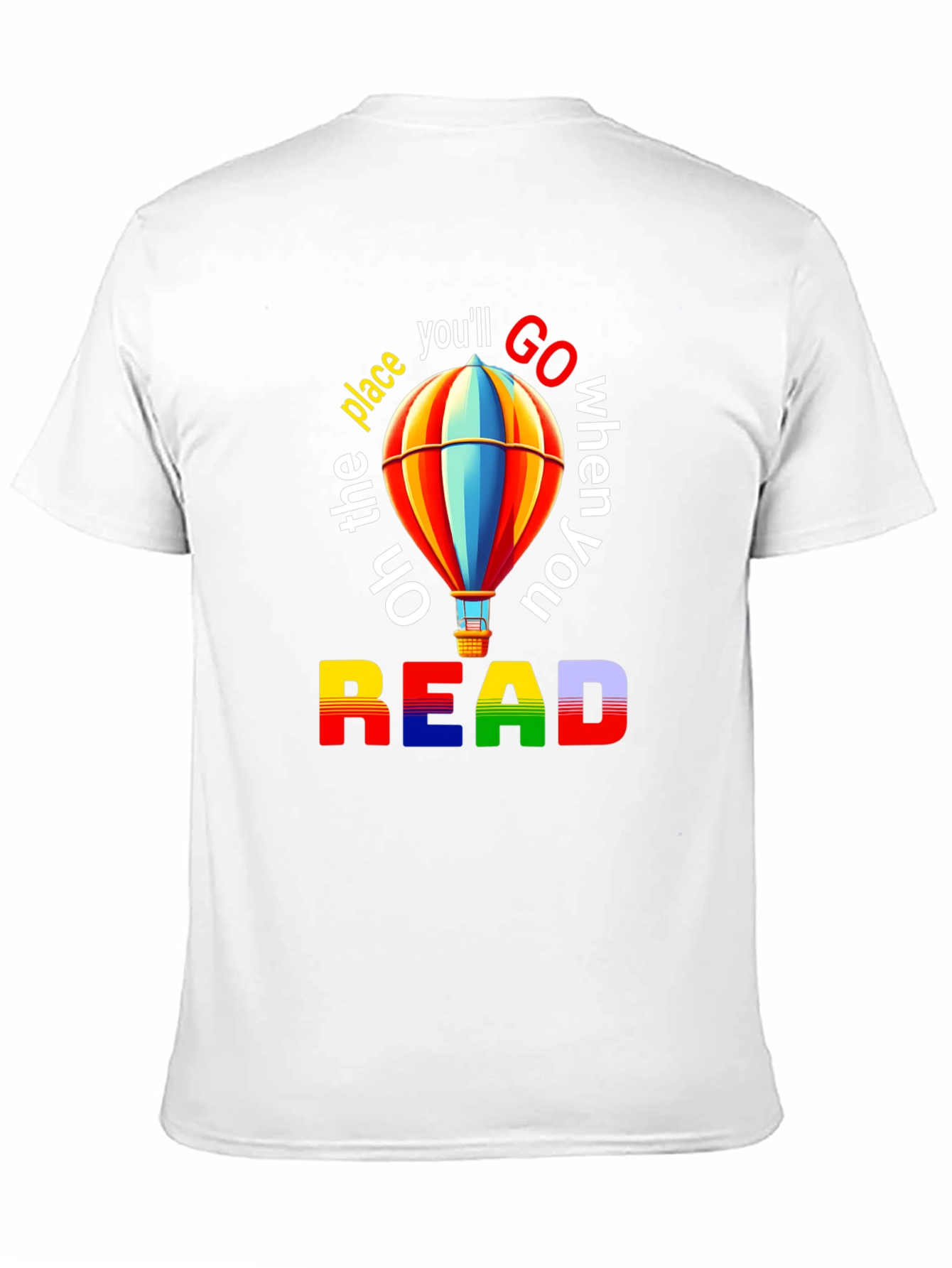 Read Hot Air Balloon Graphic T-Shirt