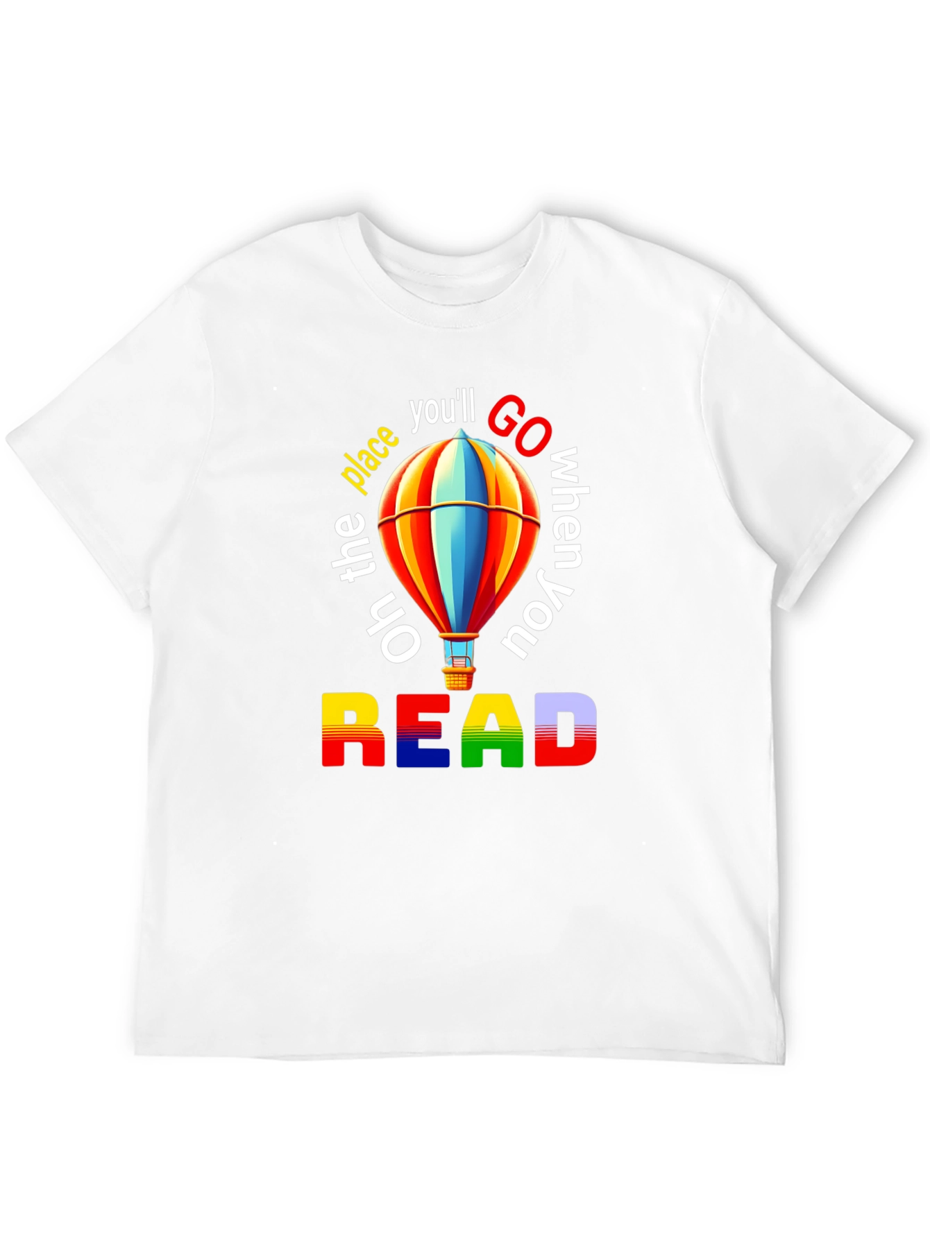 Read Hot Air Balloon Graphic T-Shirt