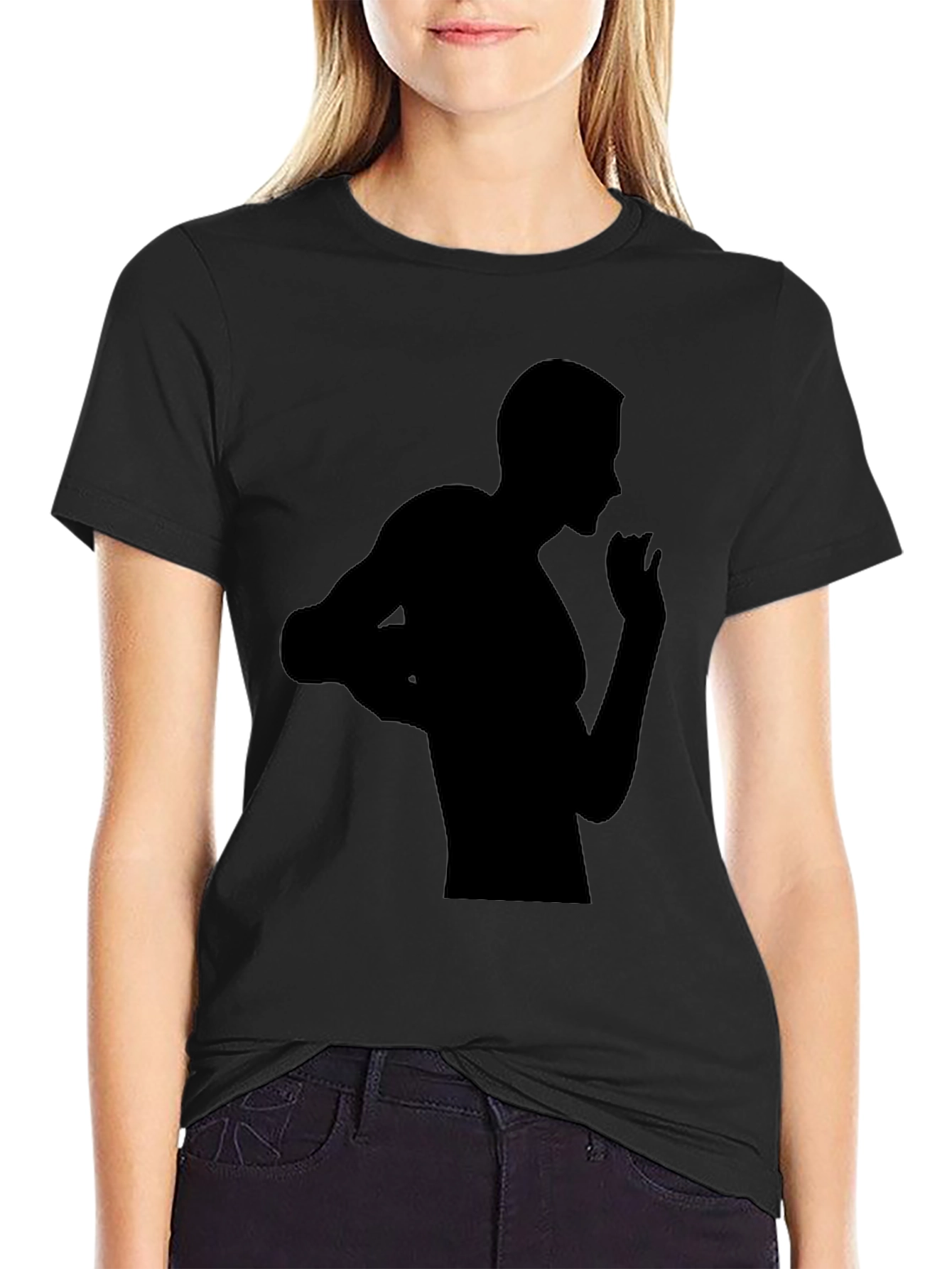 Black Silhouette Graphic Tee