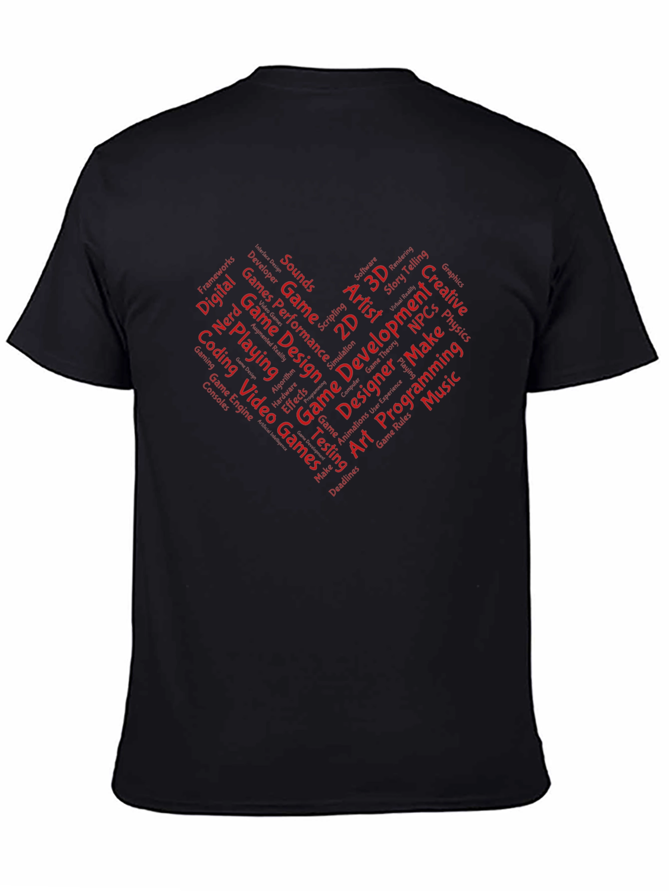 Game Developer Heart T-Shirt - Gamer Gift