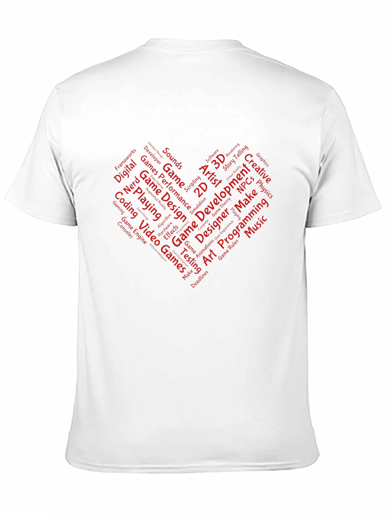 Game Developer Heart T-Shirt - Gamer Gift