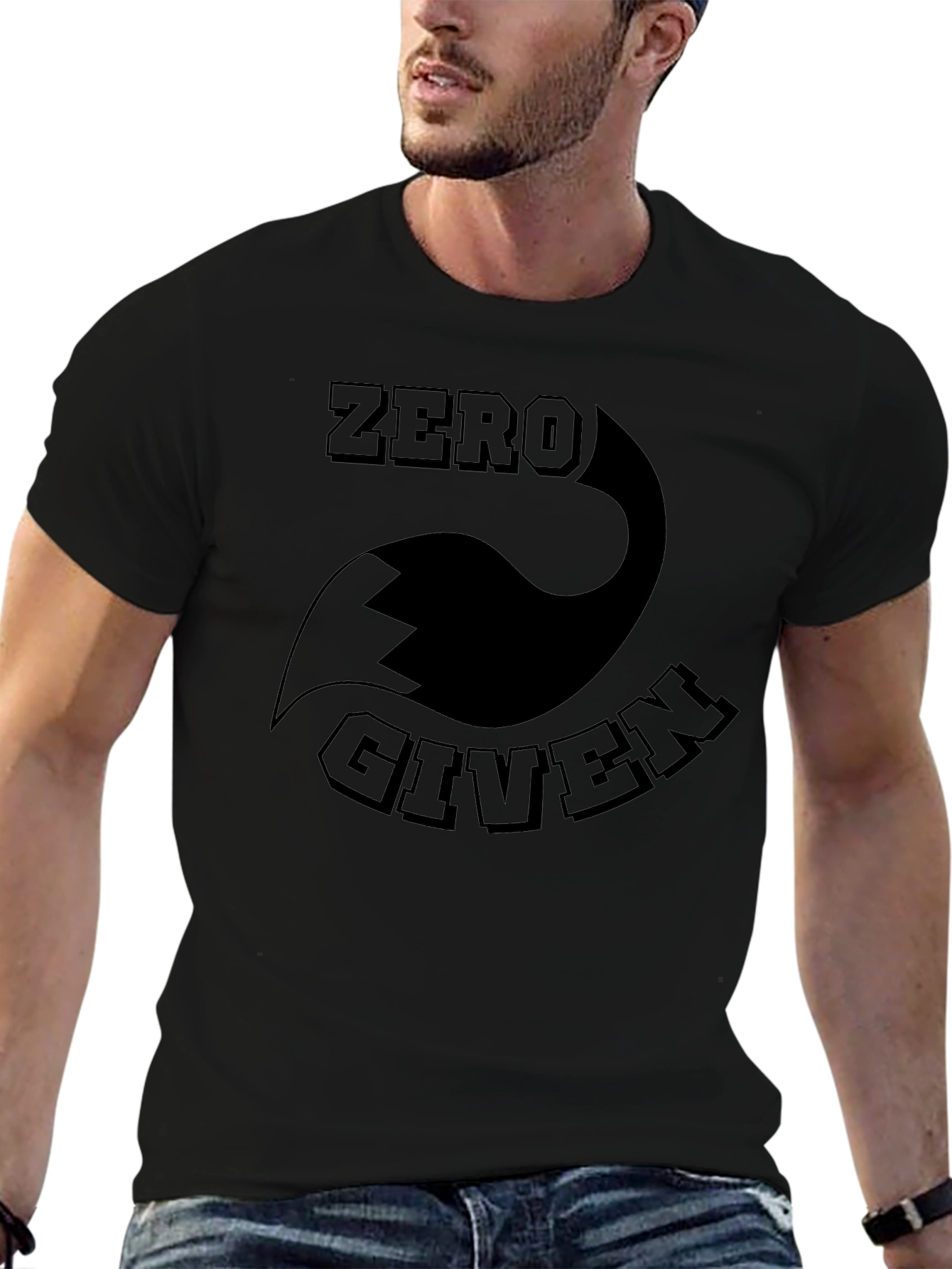 Zero Fox Given Graphic Tee - Black Cotton T-Shirt