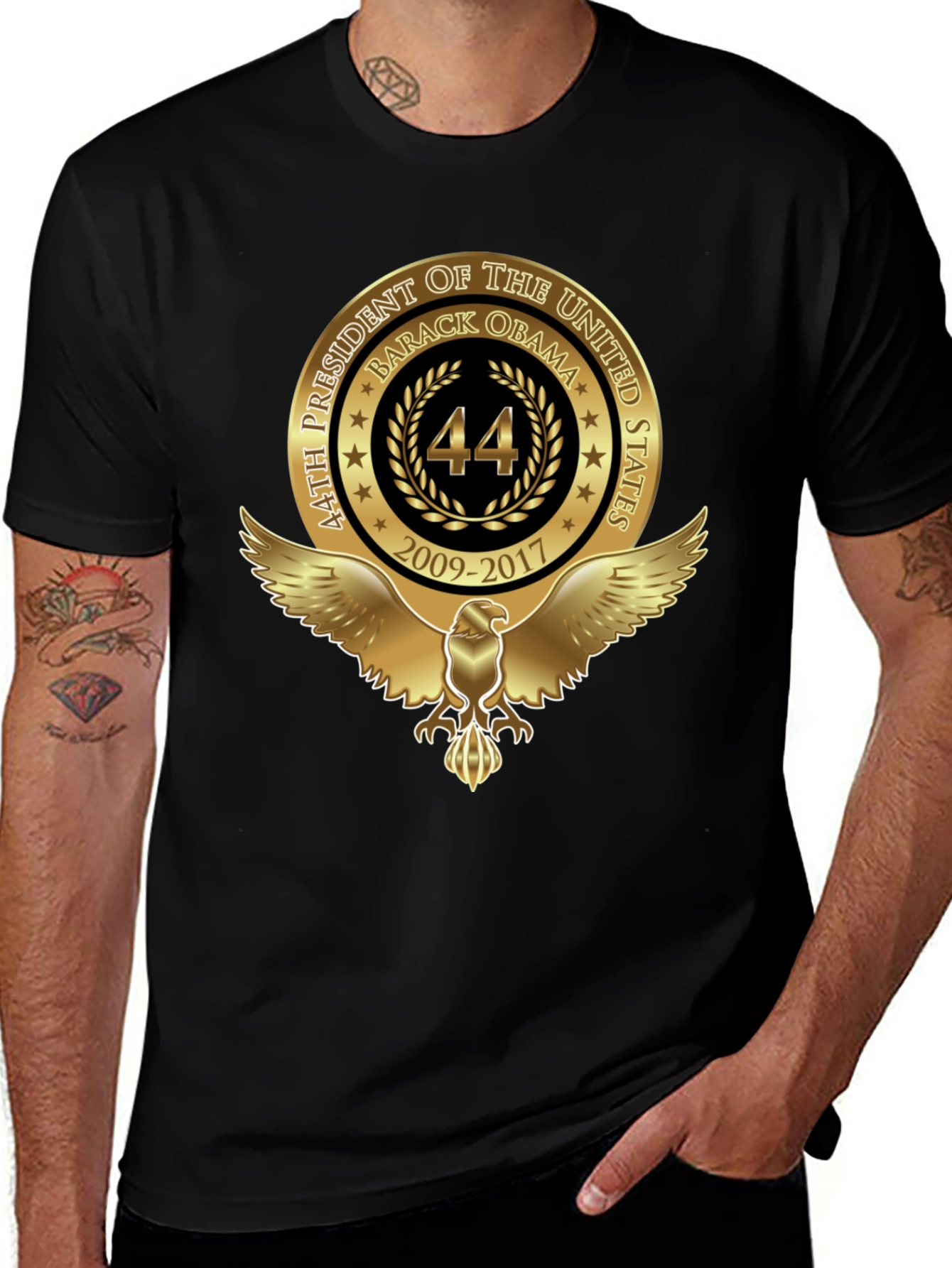 Obama 44 Eagle Graphic T-Shirt