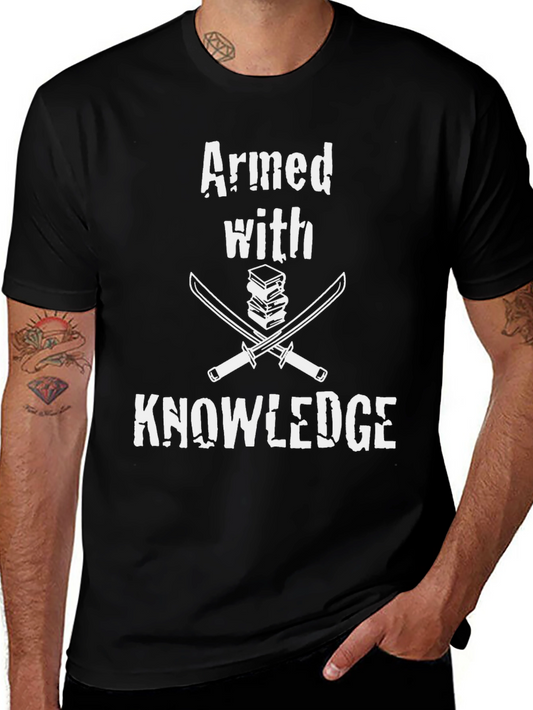 Armed With Knowledge Graphic T-Shirt