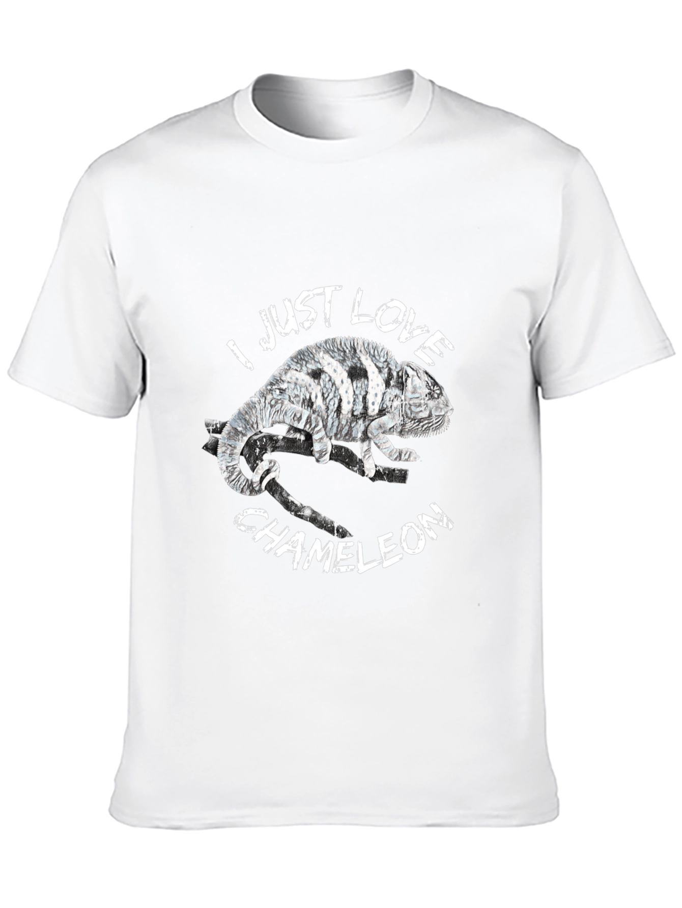 I Love Chameleons Graphic Tee - Black