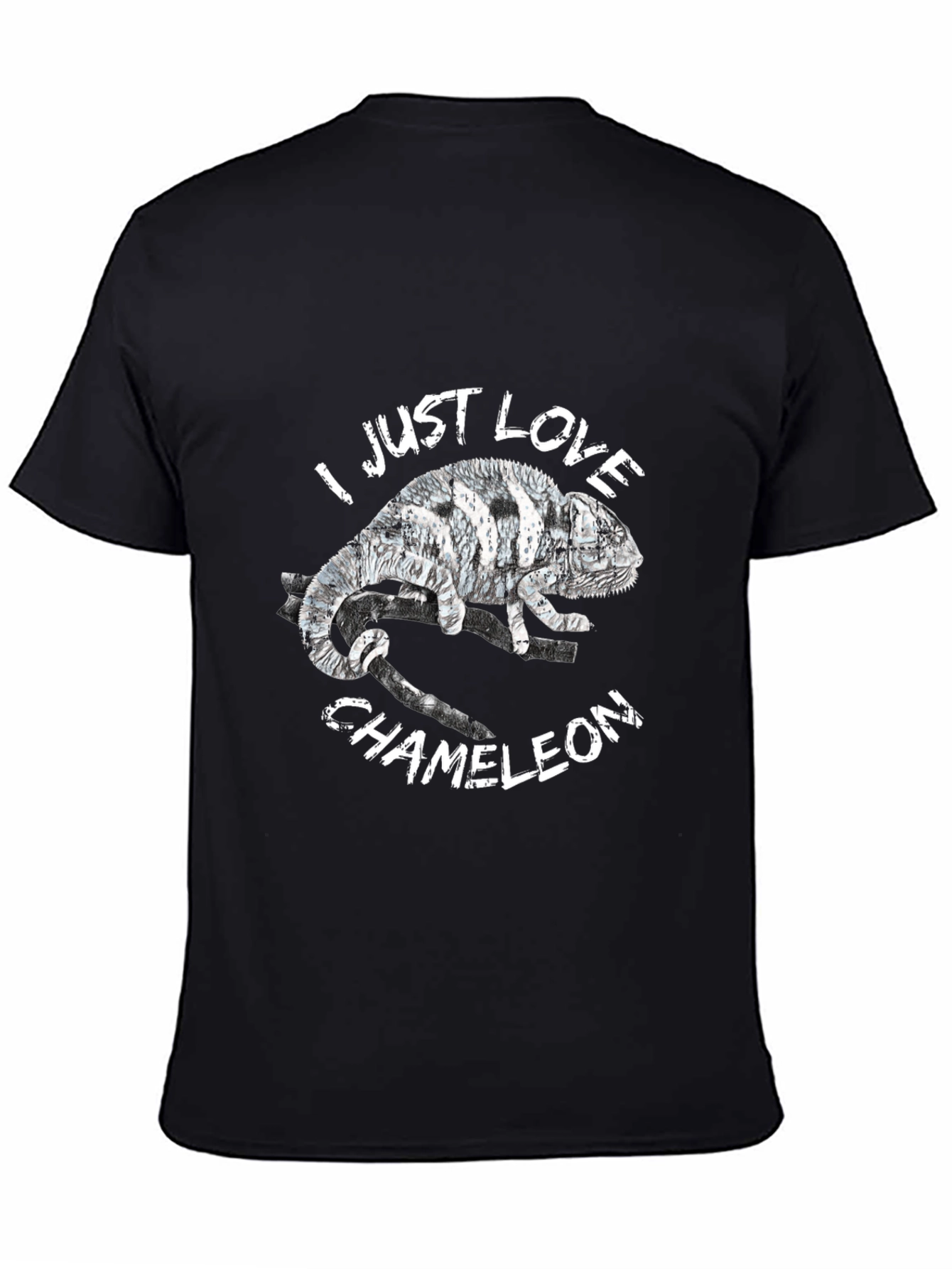 I Love Chameleons Graphic Tee - Black