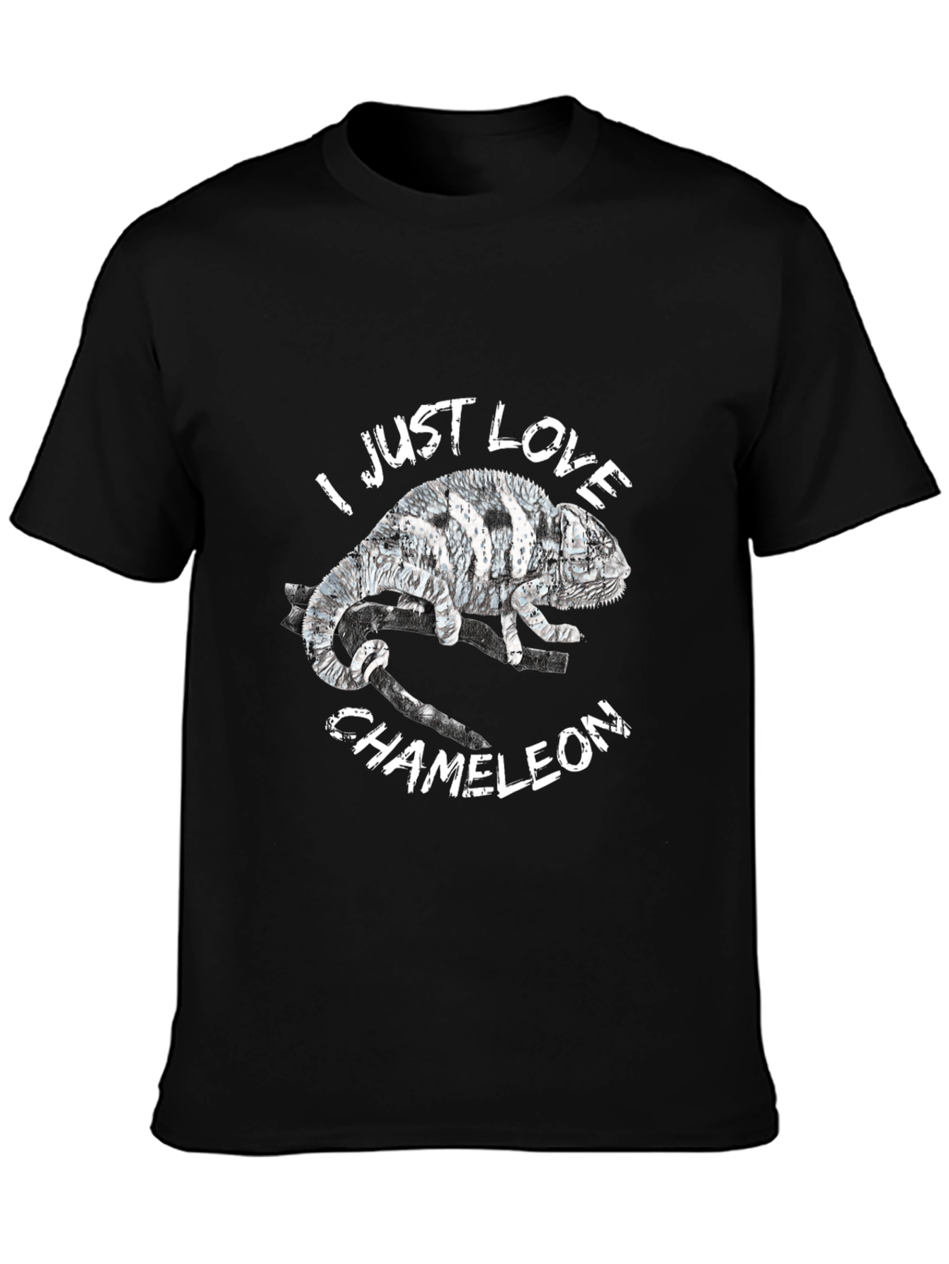 I Love Chameleons Graphic Tee - Black