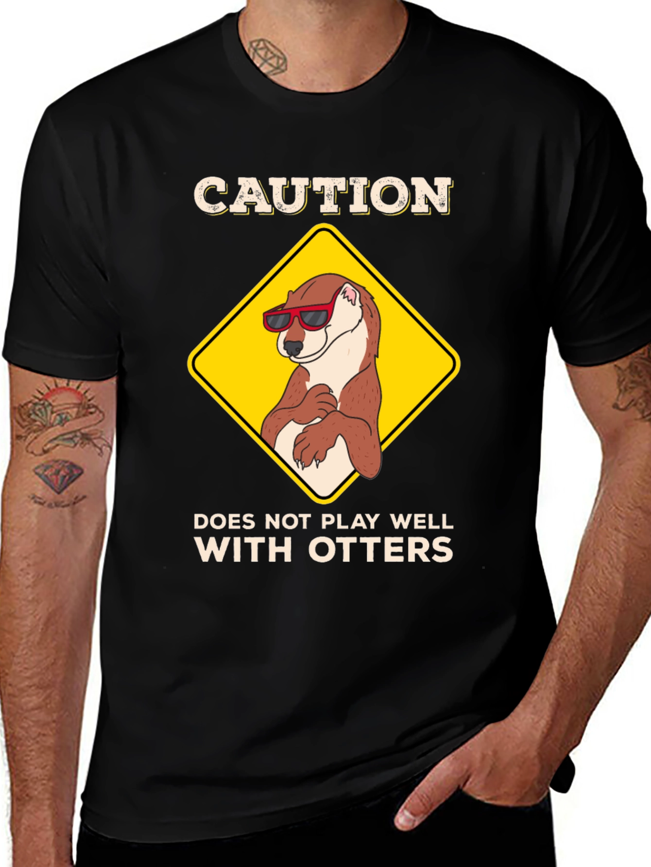 Caution: Does Not Play Well with Otters T-Shirt